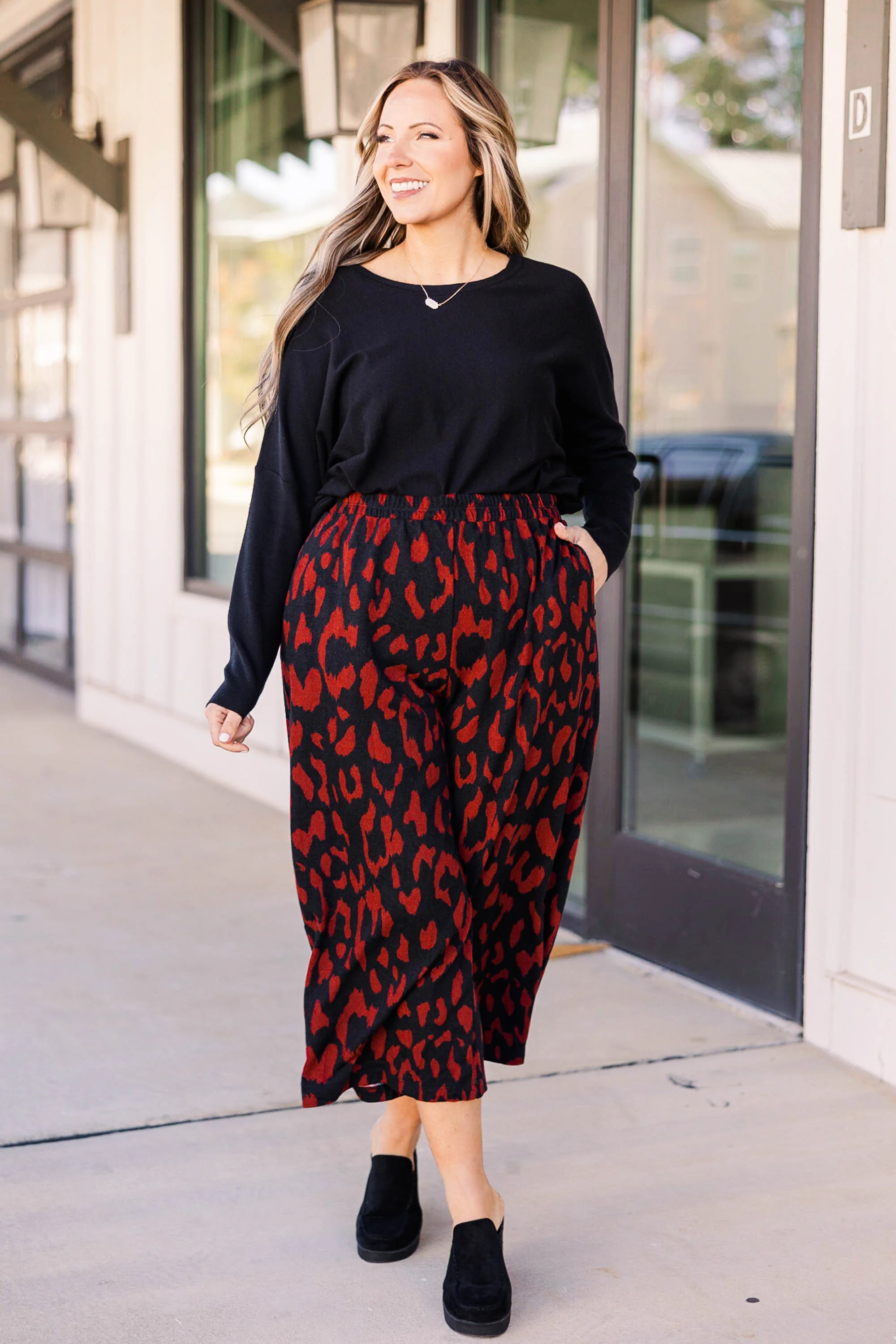 Song About Me Pants, Burgundy Combo - Giverhouse