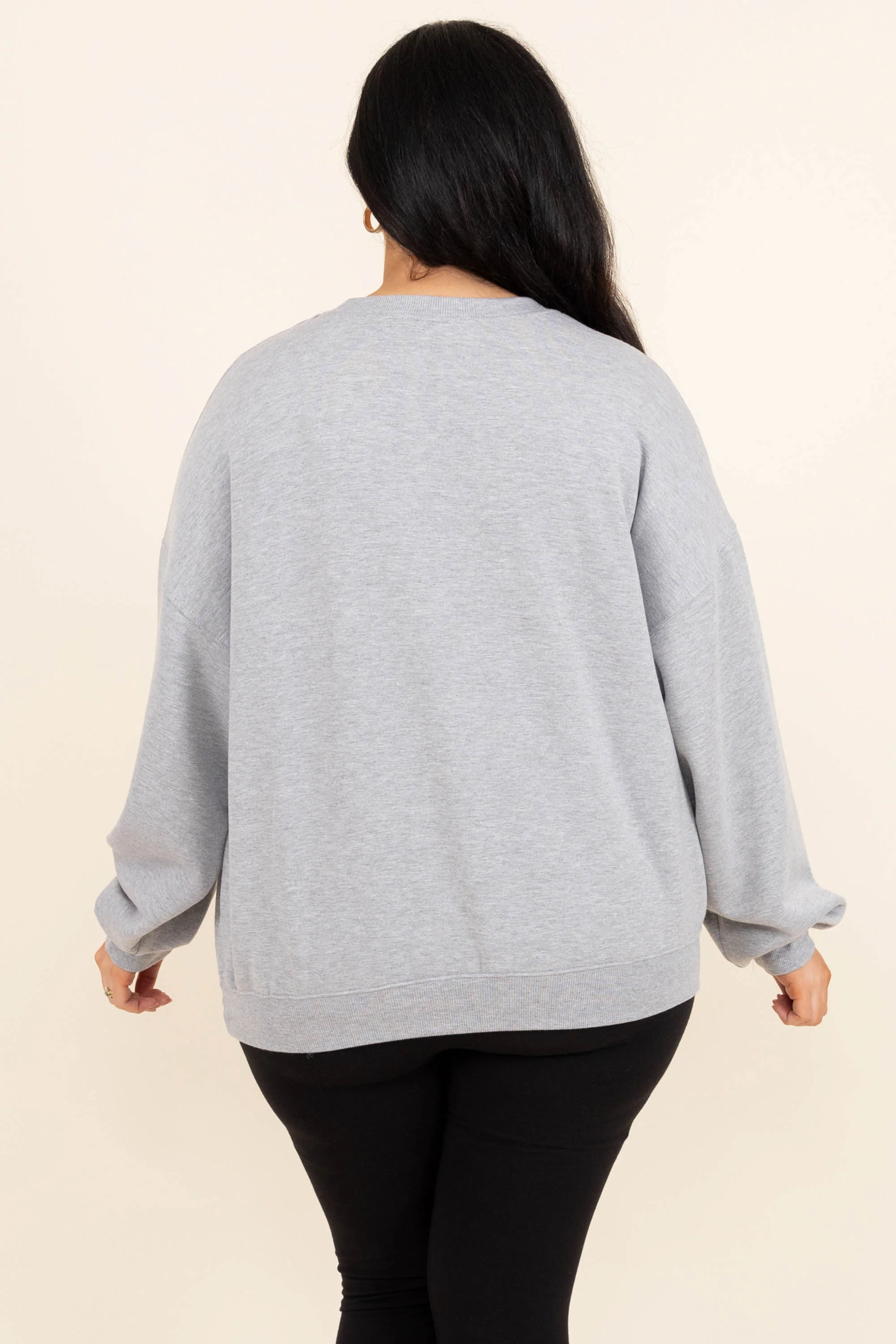 Loungy Looks Pullover, Heather Gray - Giverhouse