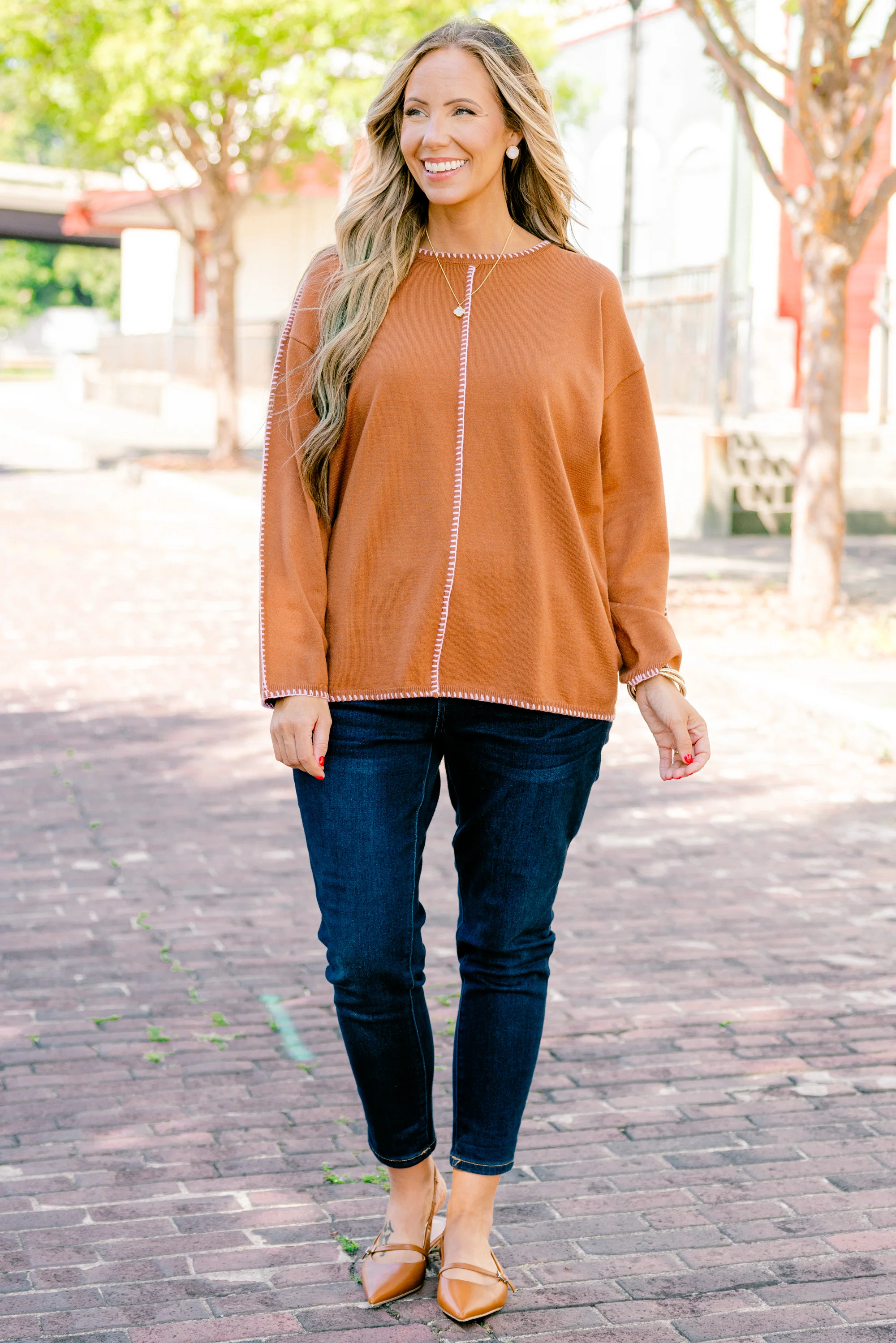 Whispered Comfort Sweater, Brown - Giverhouse