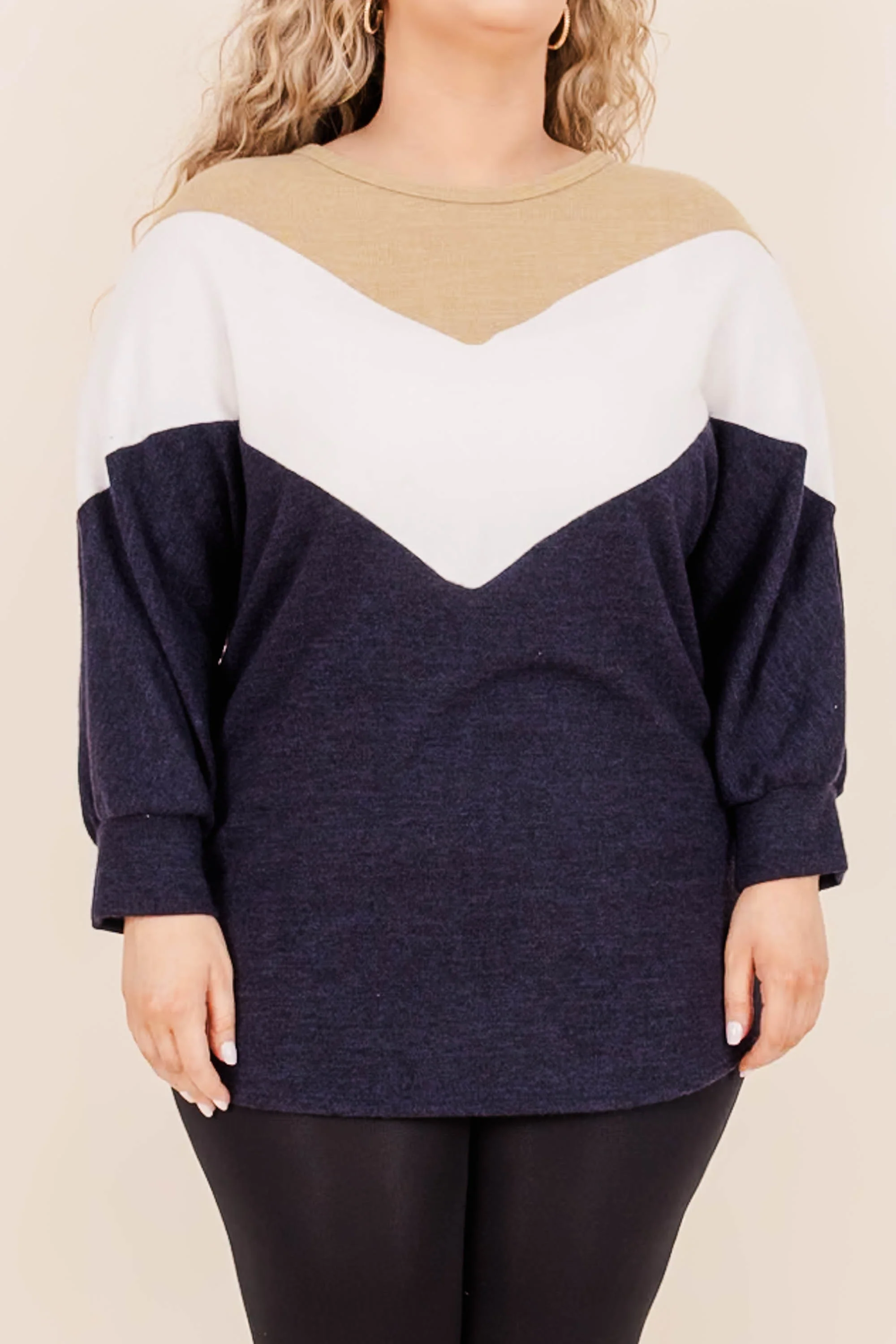 Cheer For Us Top, Navy - Giverhouse