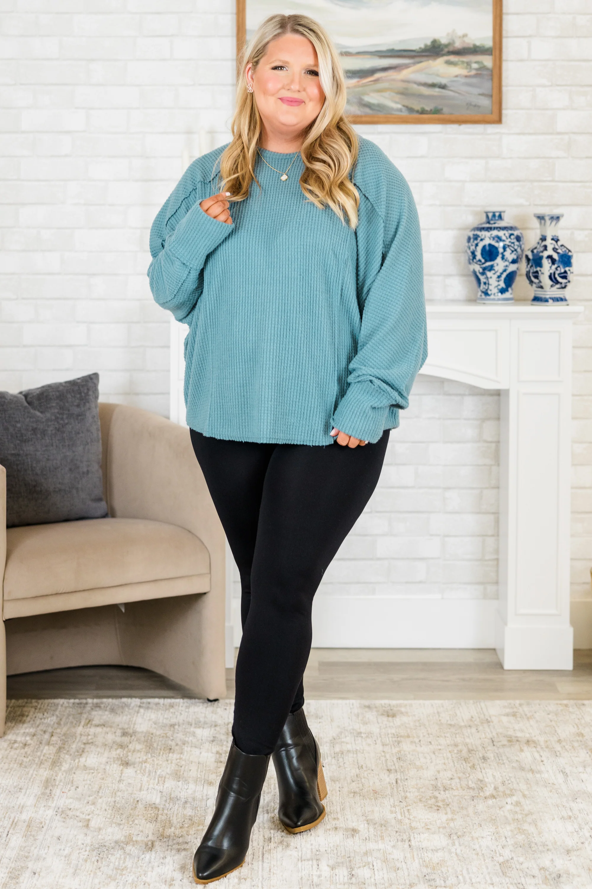 Figuring It Out Top, Slate - Giverhouse