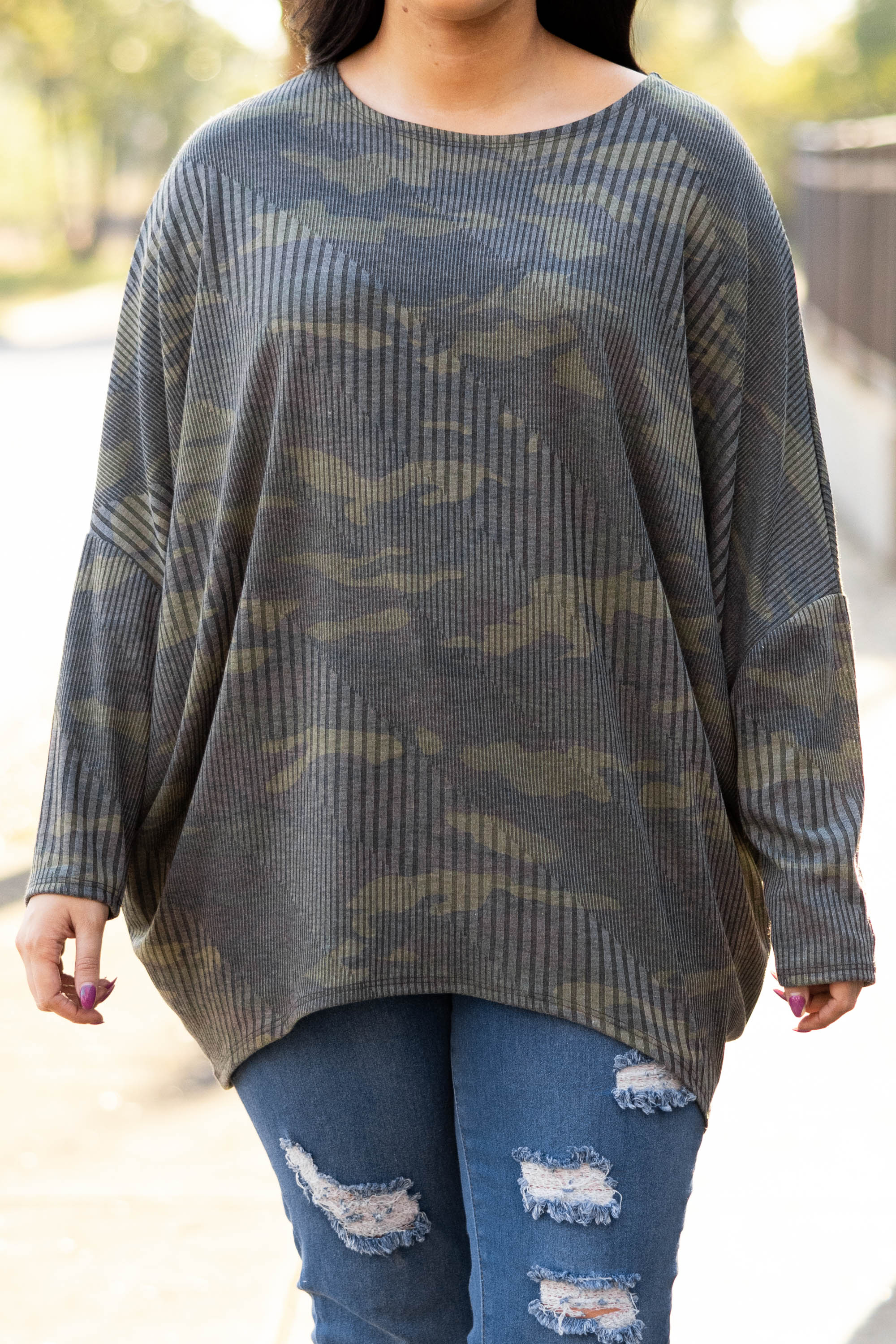 Happy All The Time Top, Army - Giverhouse