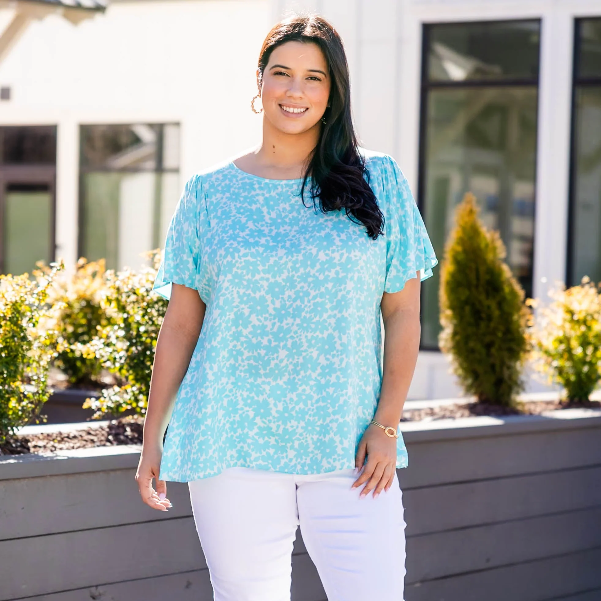 Unspoken Truths Top, Teal - Giverhouse