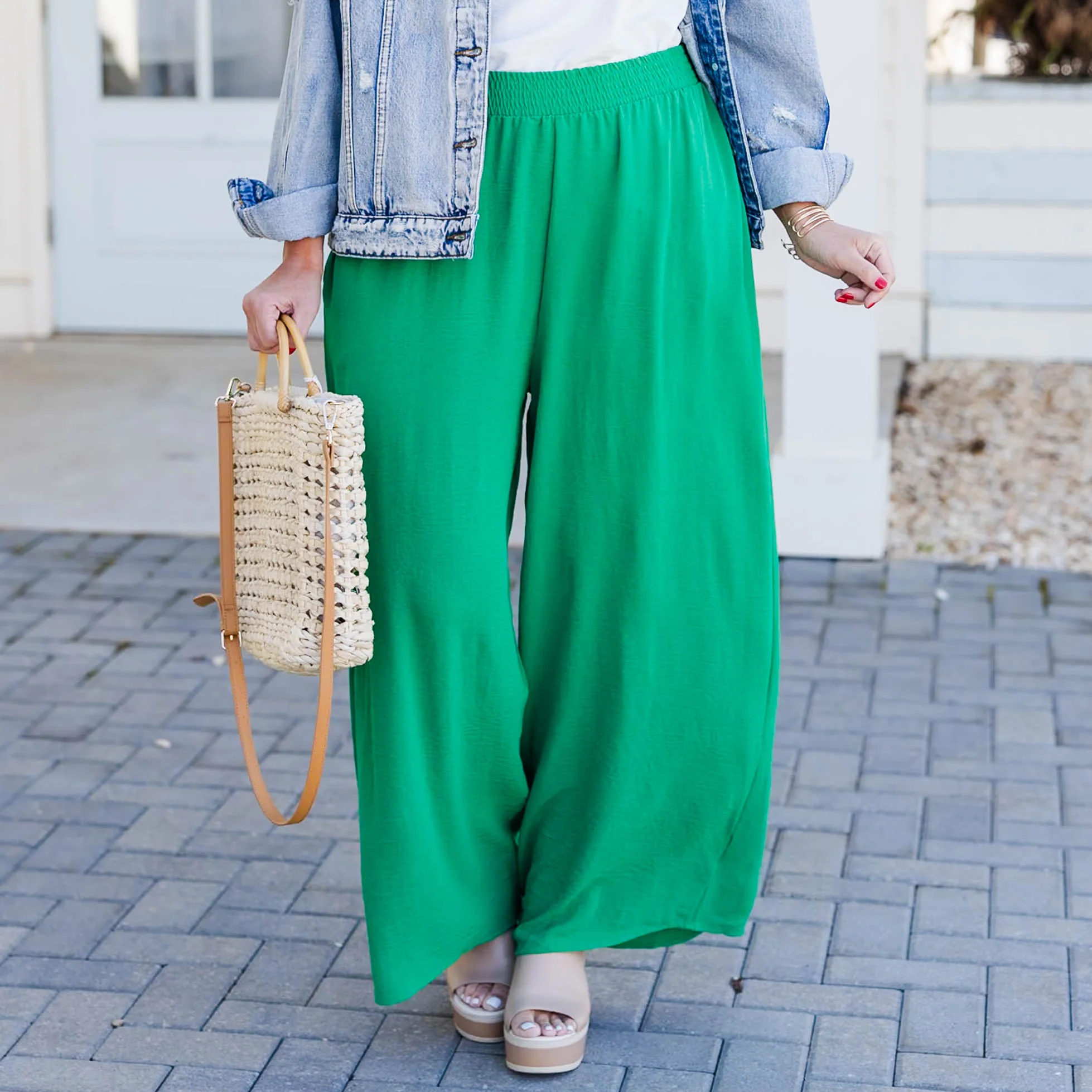 Going For A Stroll Pants, Kelly Green - Giverhouse