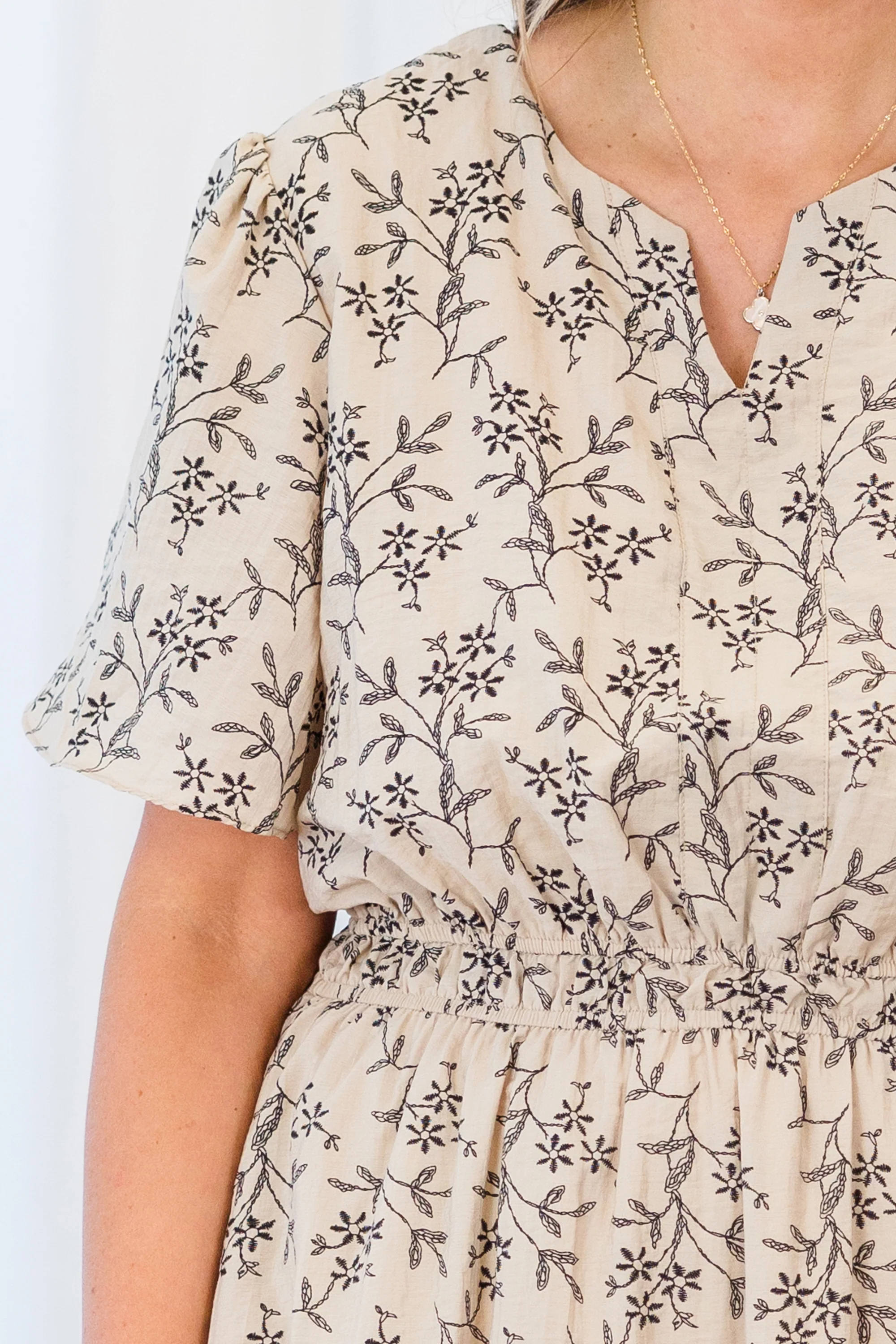 Neutral Grace Dress, Taupe - Giverhouse