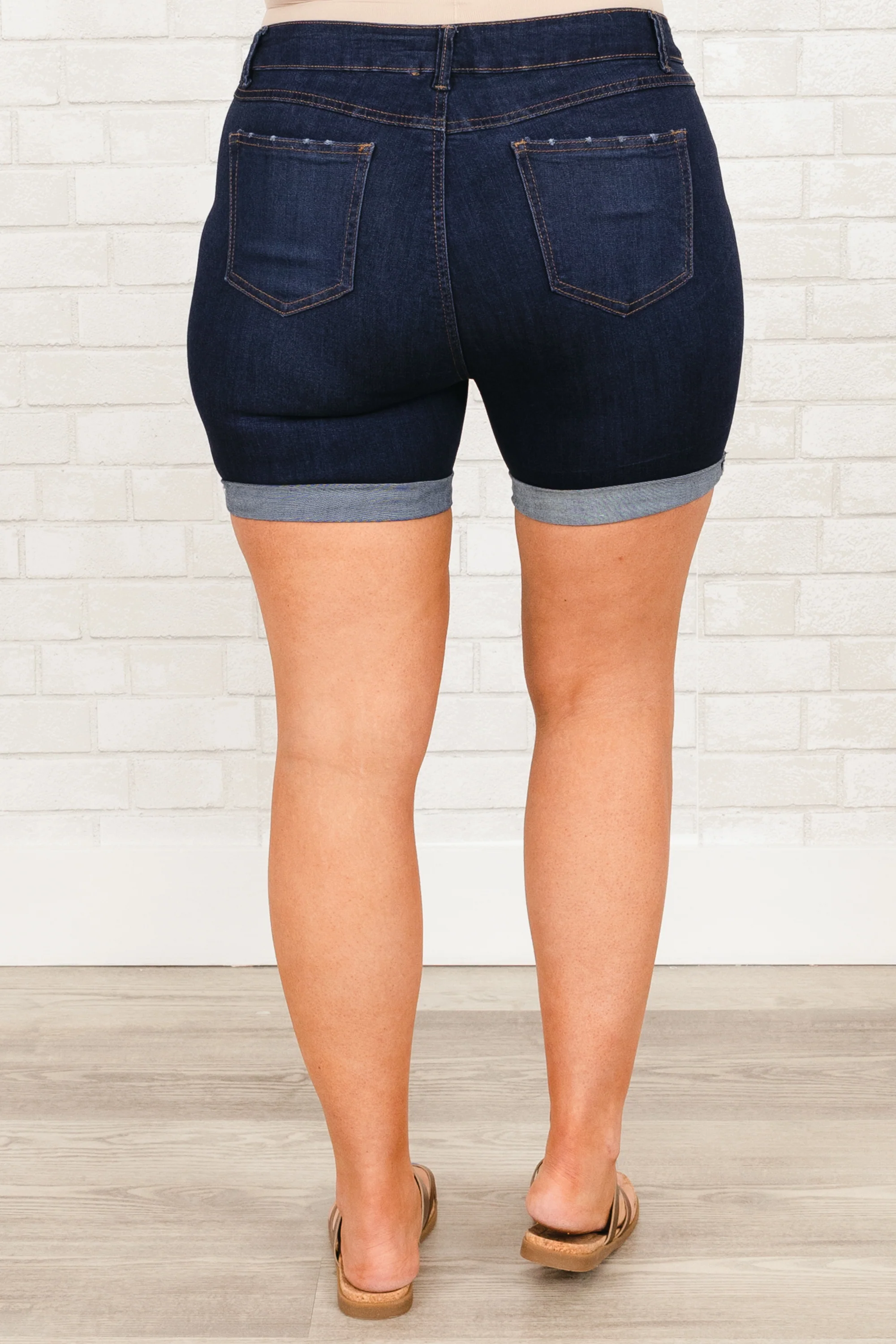 Let Them Go Shorts, Navy Blue - Giverhouse