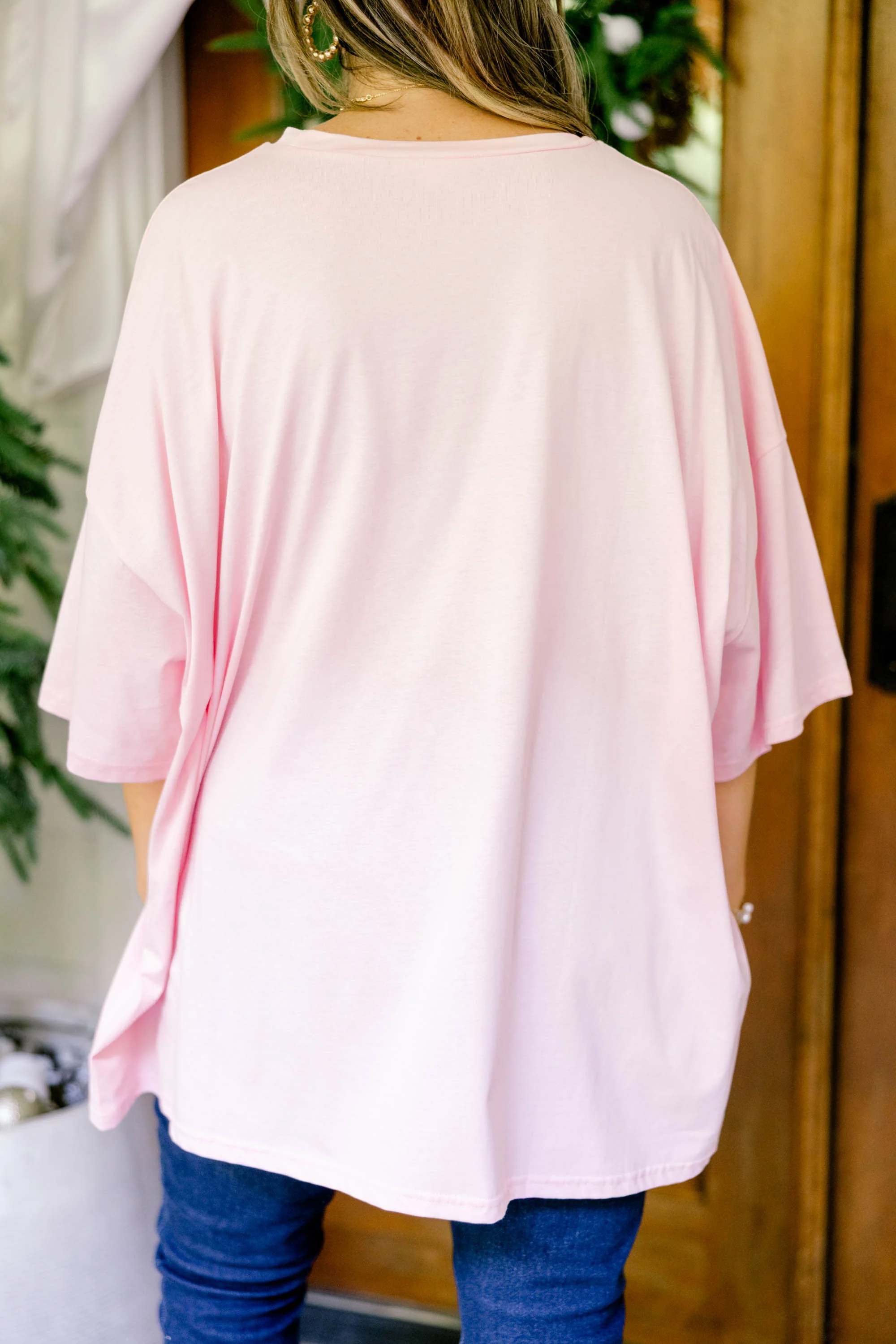 Christmas Queen Boyfriend Tee, Dusty Pink - Giverhouse