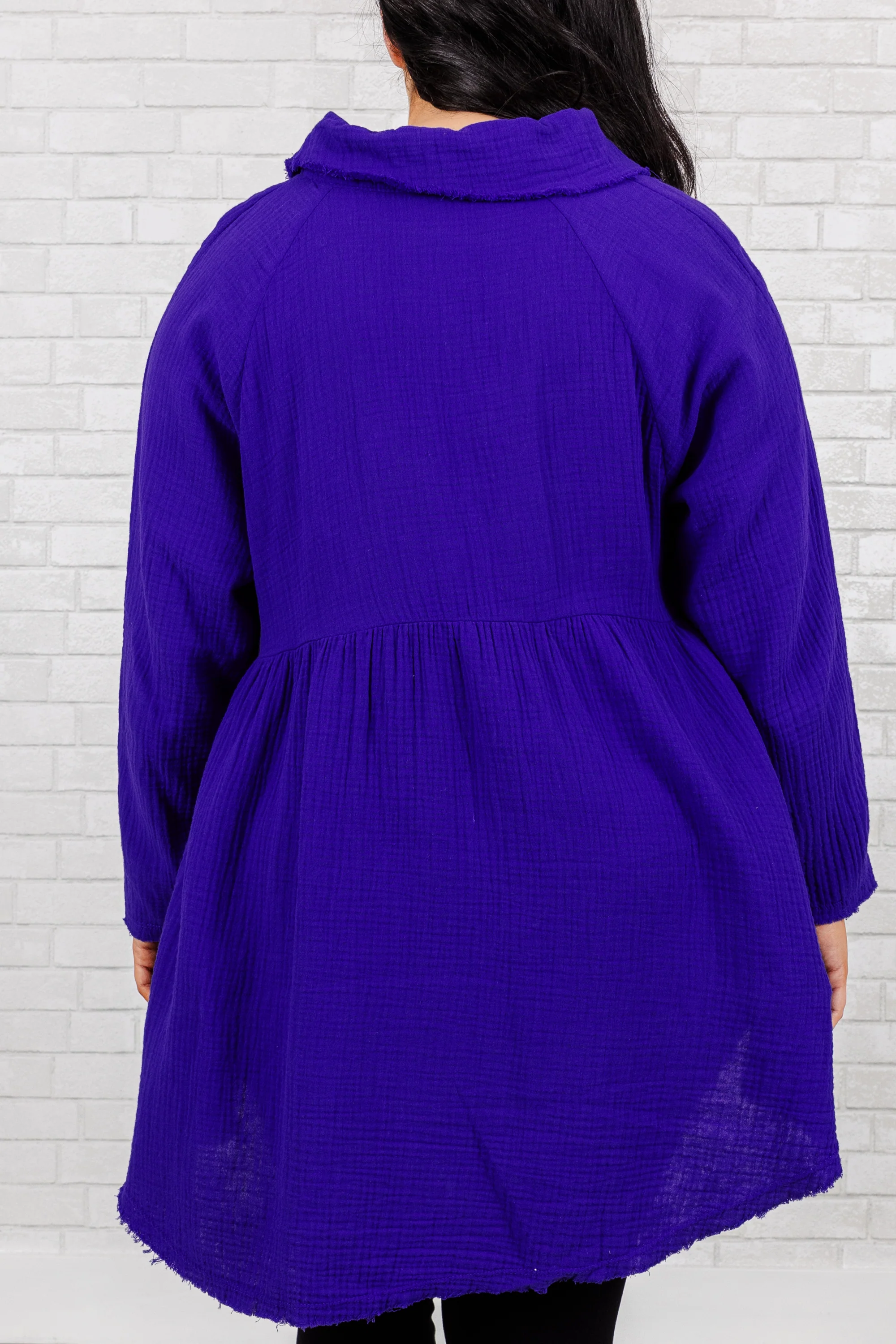 Stuck In Her Daydream Top, Bright Blue - Giverhouse