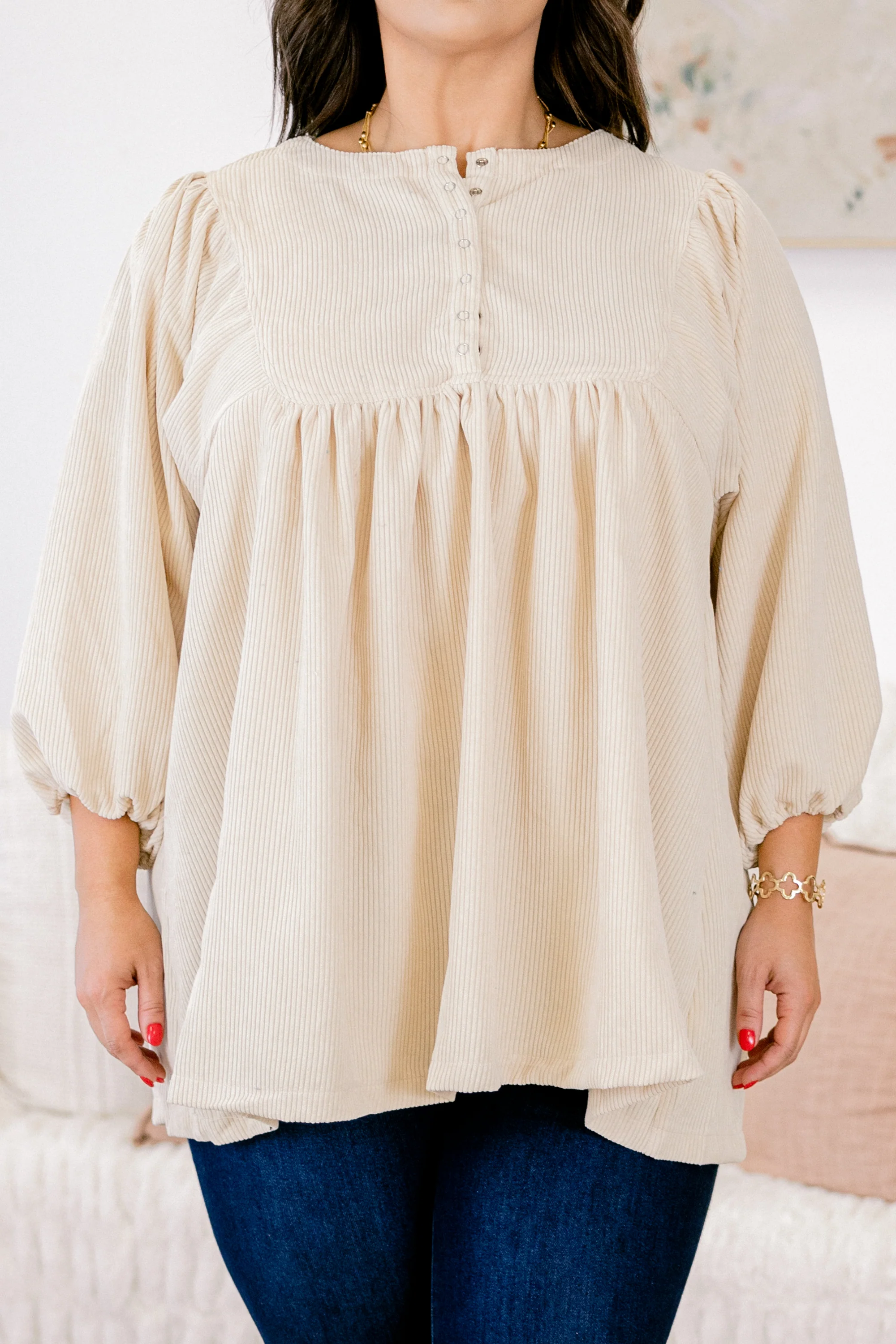 Summer Wave Tunic, Ivory - Giverhouse