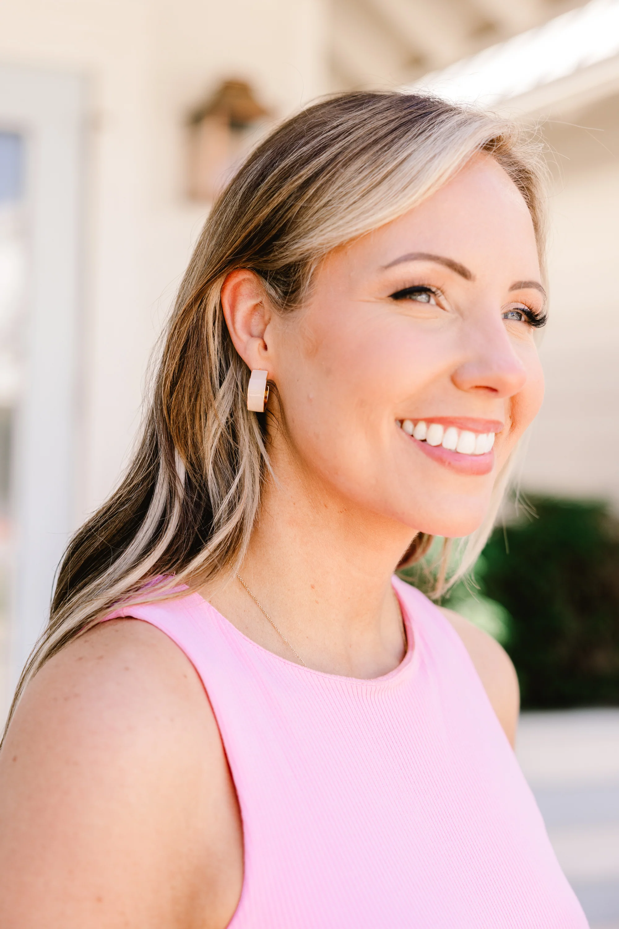 Assumptions Are Made Earrings, Beige - Giverhouse