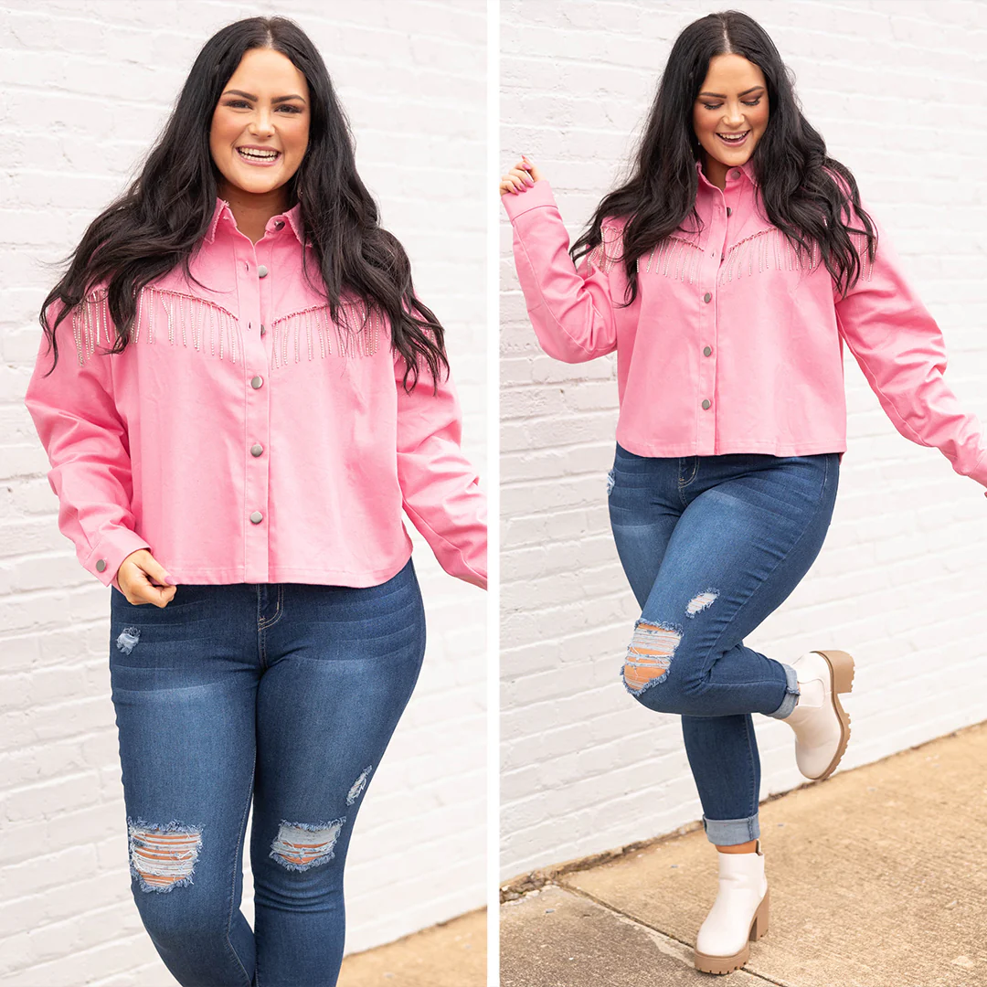 Only Loving You Jacket, Pink - Giverhouse