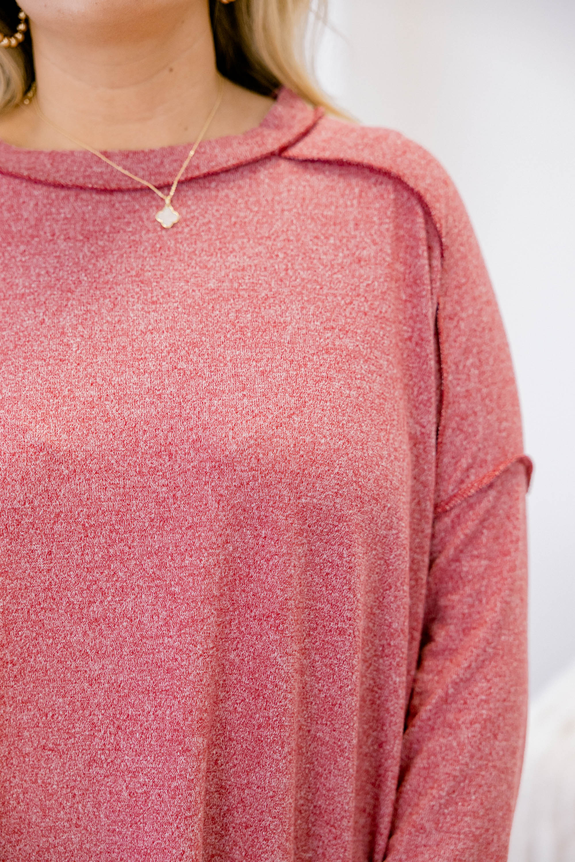 Like It's Nothing Top, Dark Red - Giverhouse