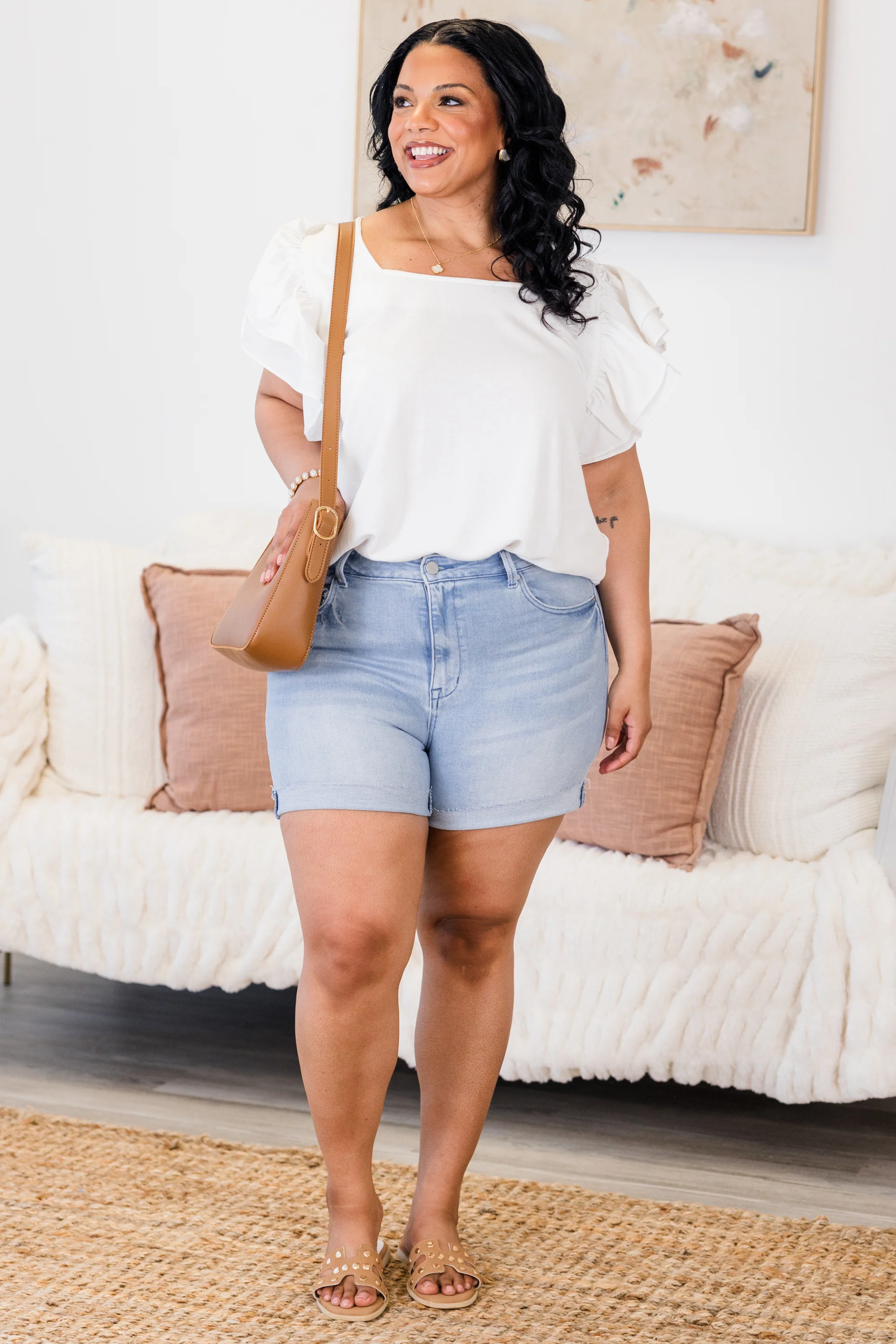 Living For Today Shorts, Light - Giverhouse