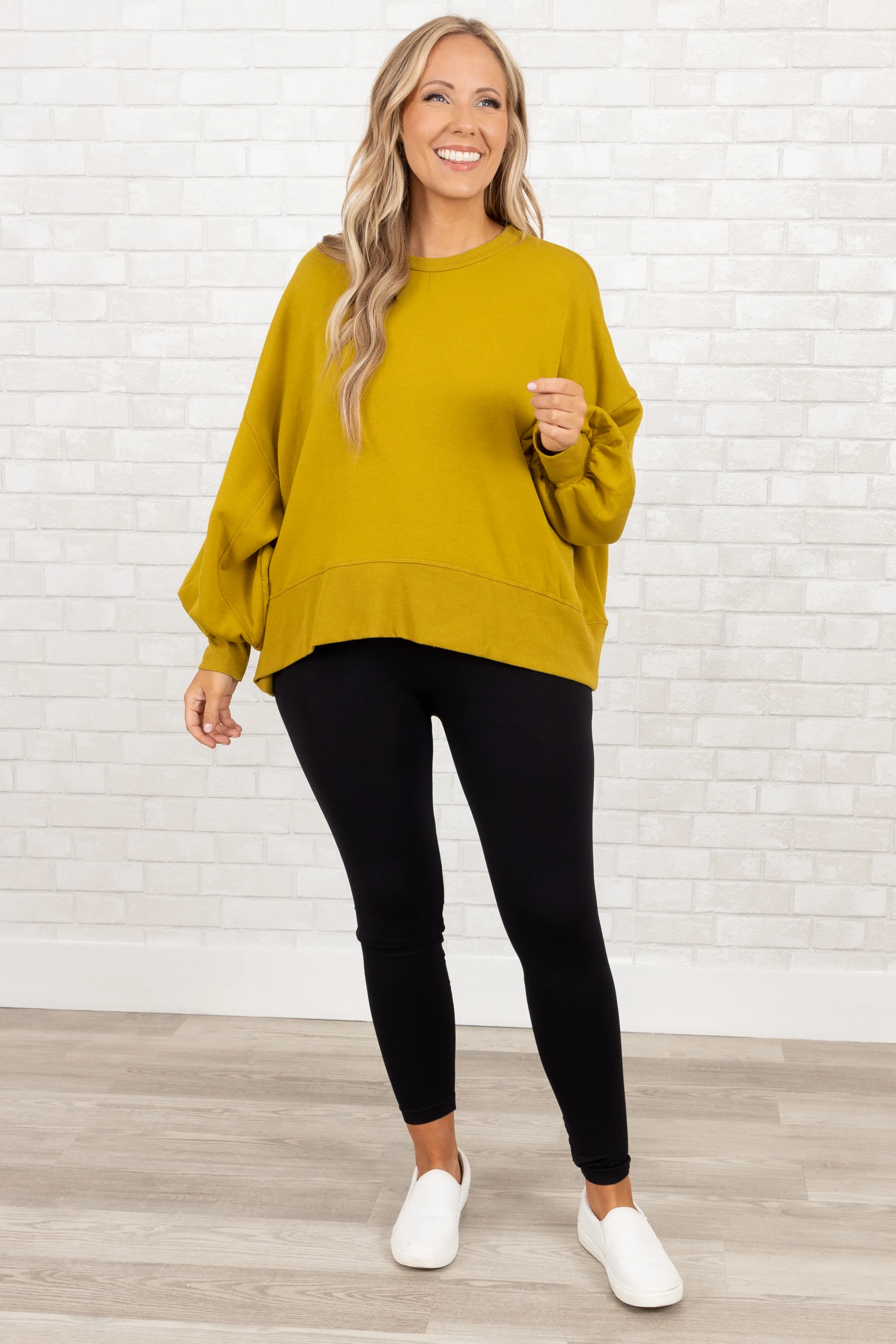 Freedom To Feel Pullover, Olive - Giverhouse