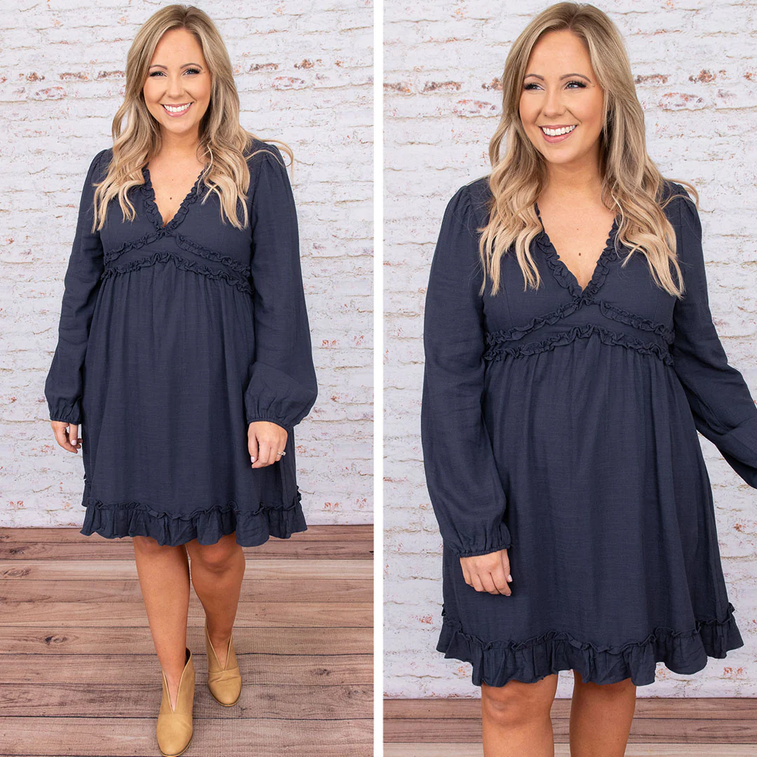 Tender Love Dress, Navy - Giverhouse