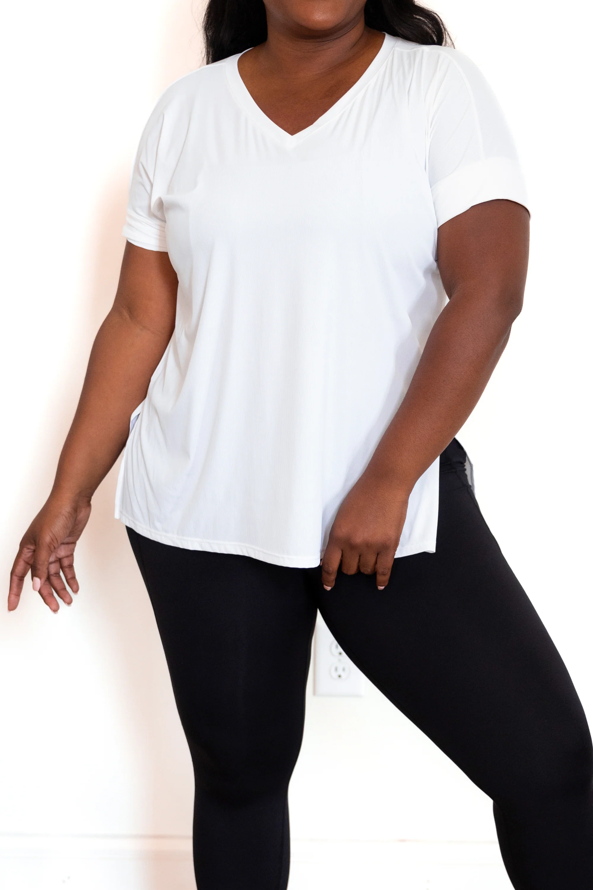 Comfy Travels Top, Performance White - Giverhouse