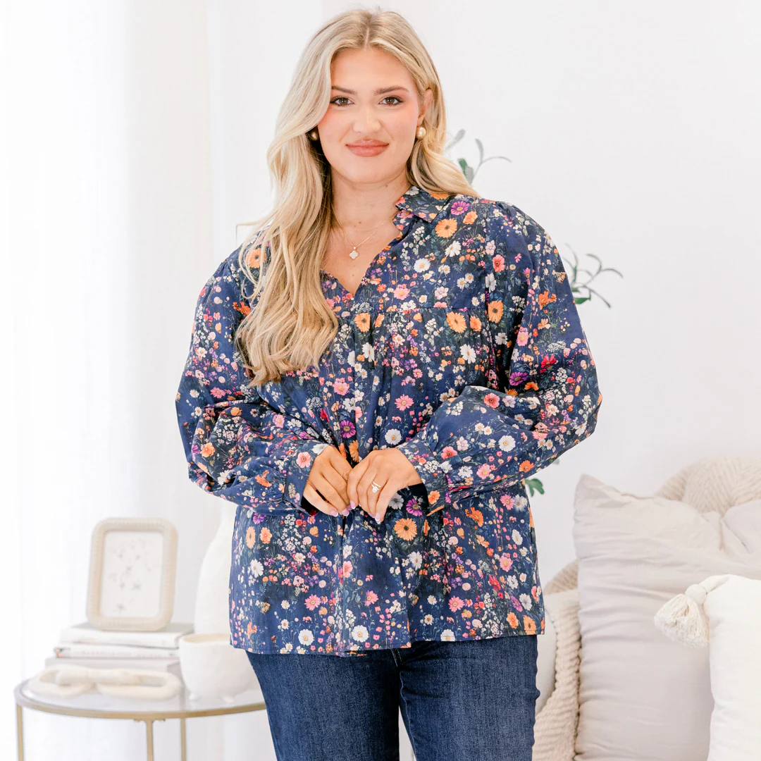 Something Sweet Top, Navy - Giverhouse