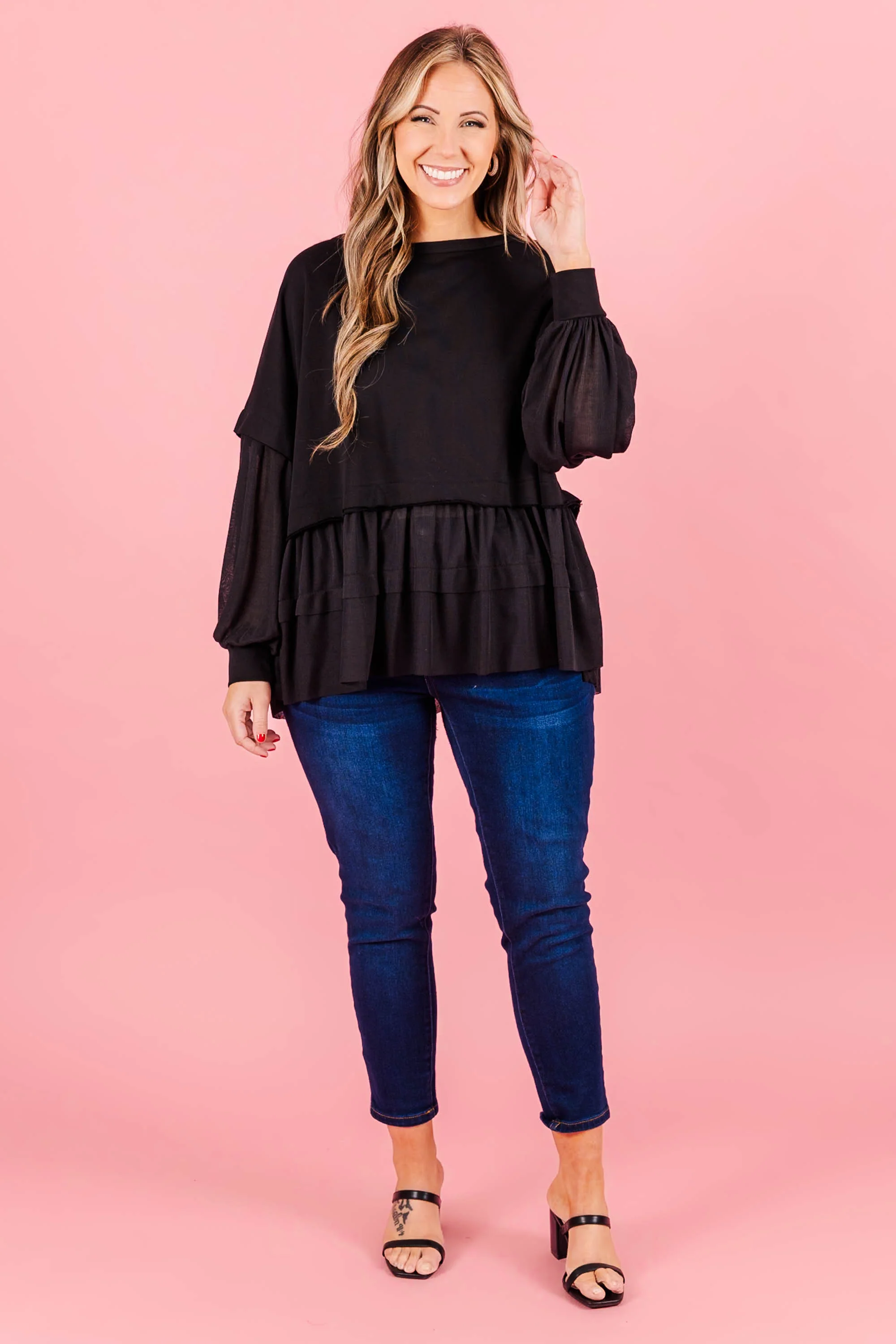 My Kind Of Fun Top, Black - Giverhouse