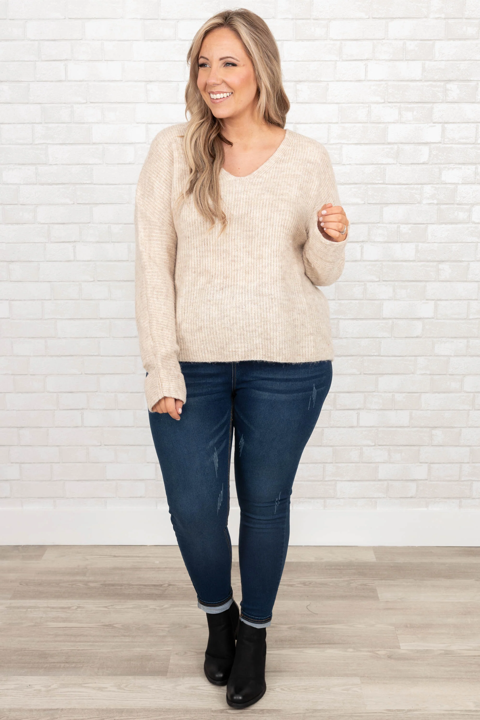 Always Better With You Sweater, Cream - Giverhouse