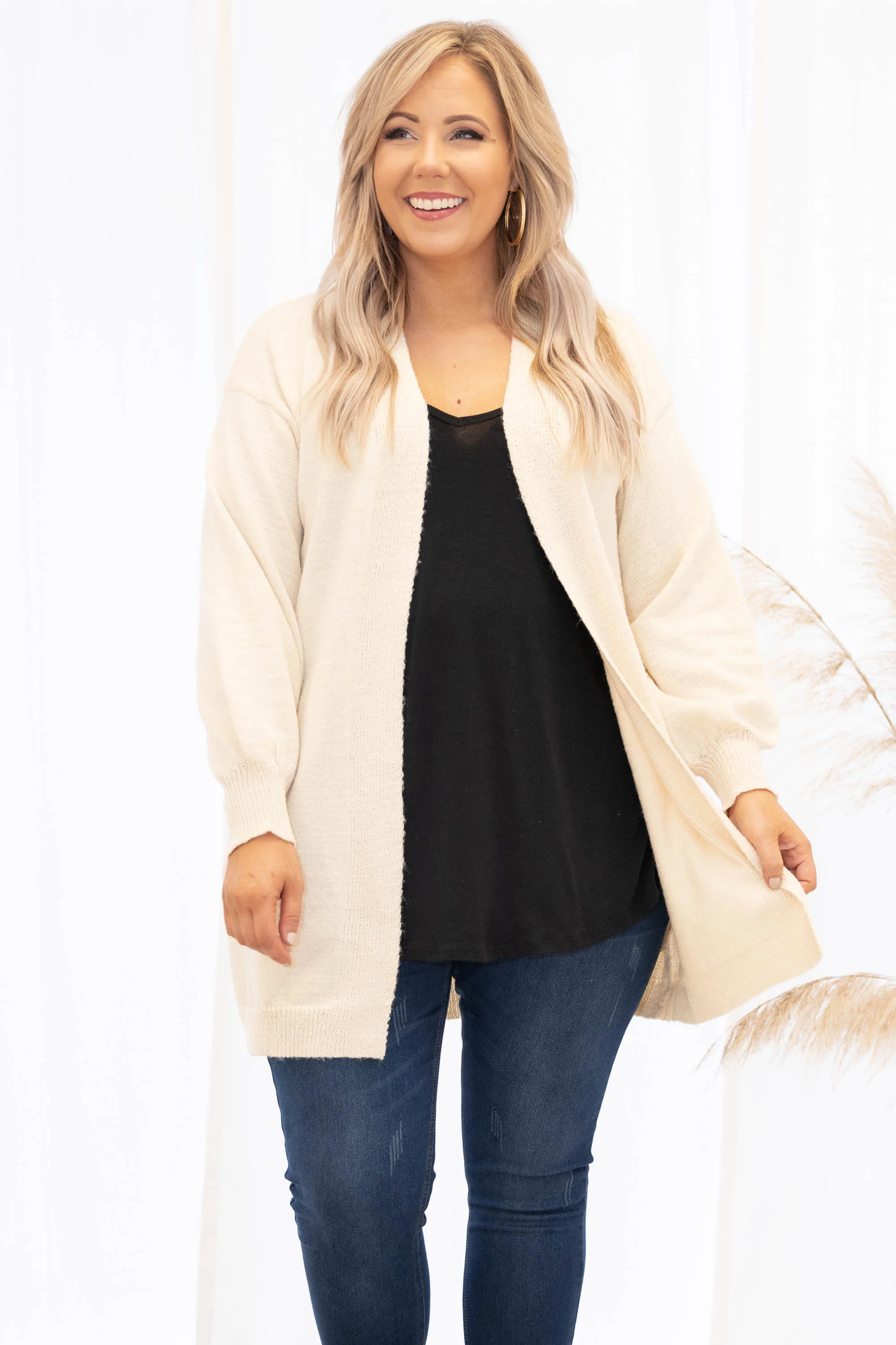 Pumpkin Patch Cardigan, Ivory - Giverhouse