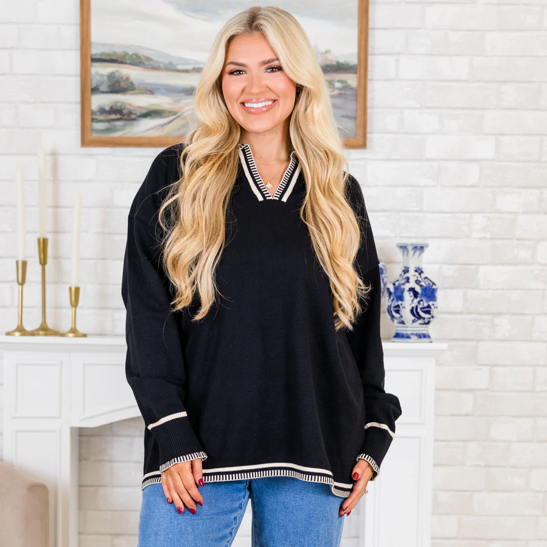 Distant Sun Sweater, Black - Giverhouse