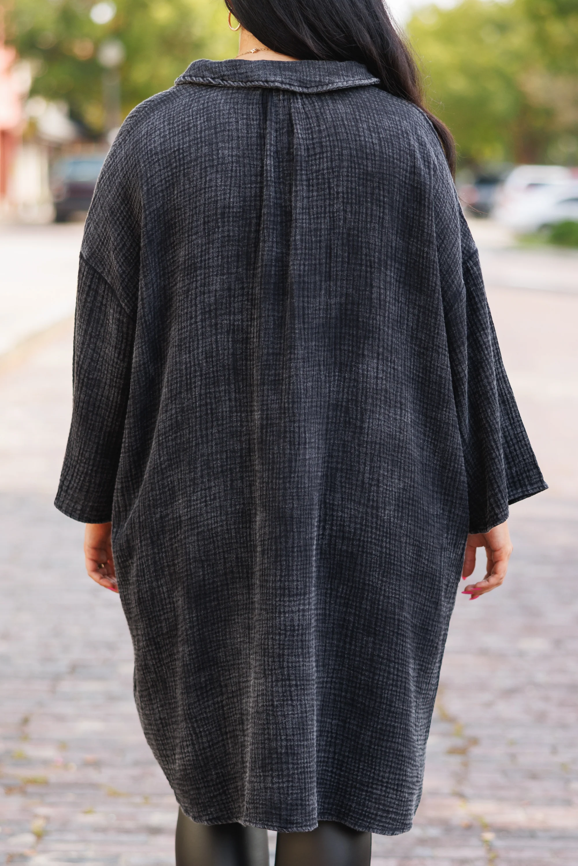 Tear It Down Tunic, Black - Giverhouse