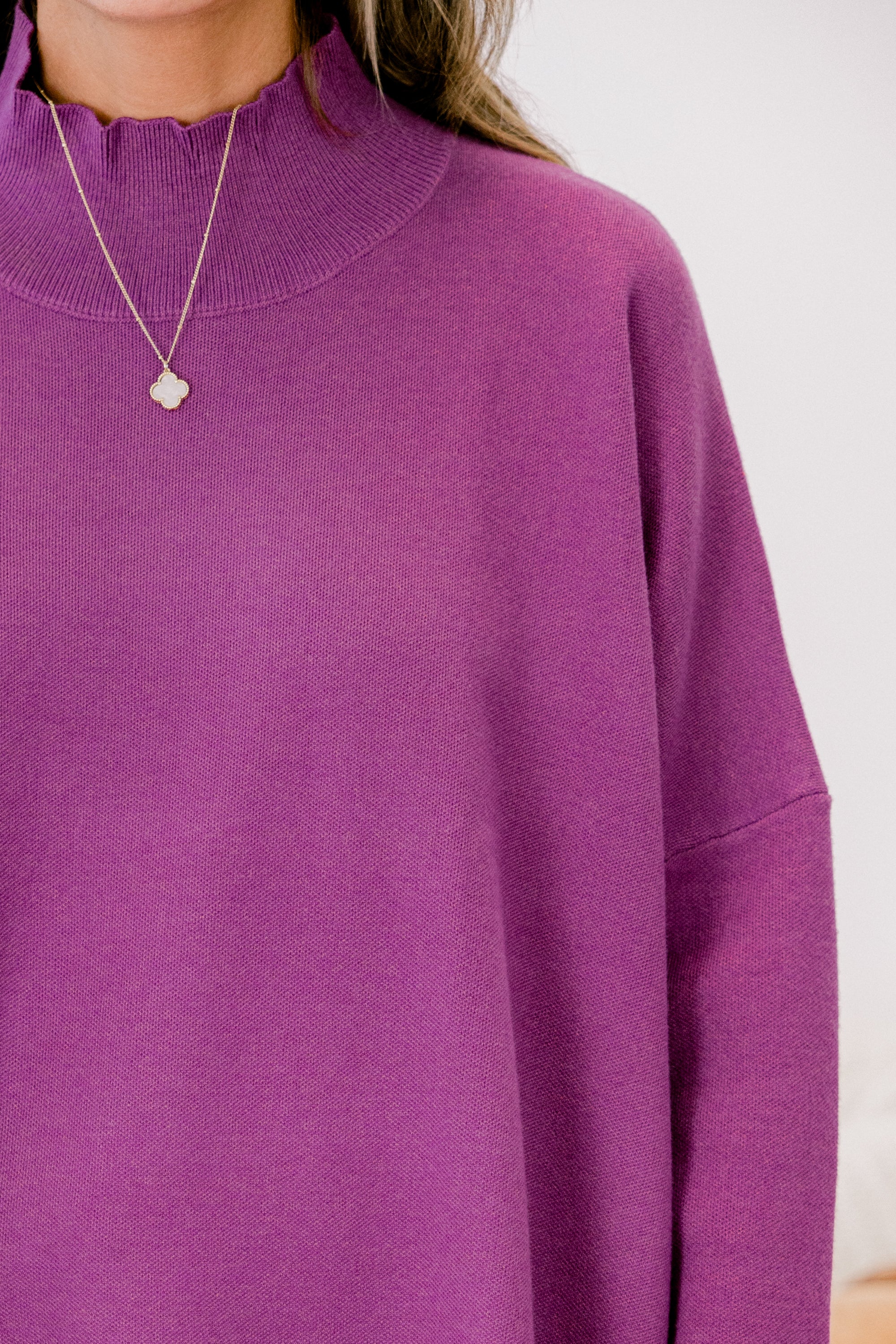 Notting Hill Sweater, Purple - Giverhouse
