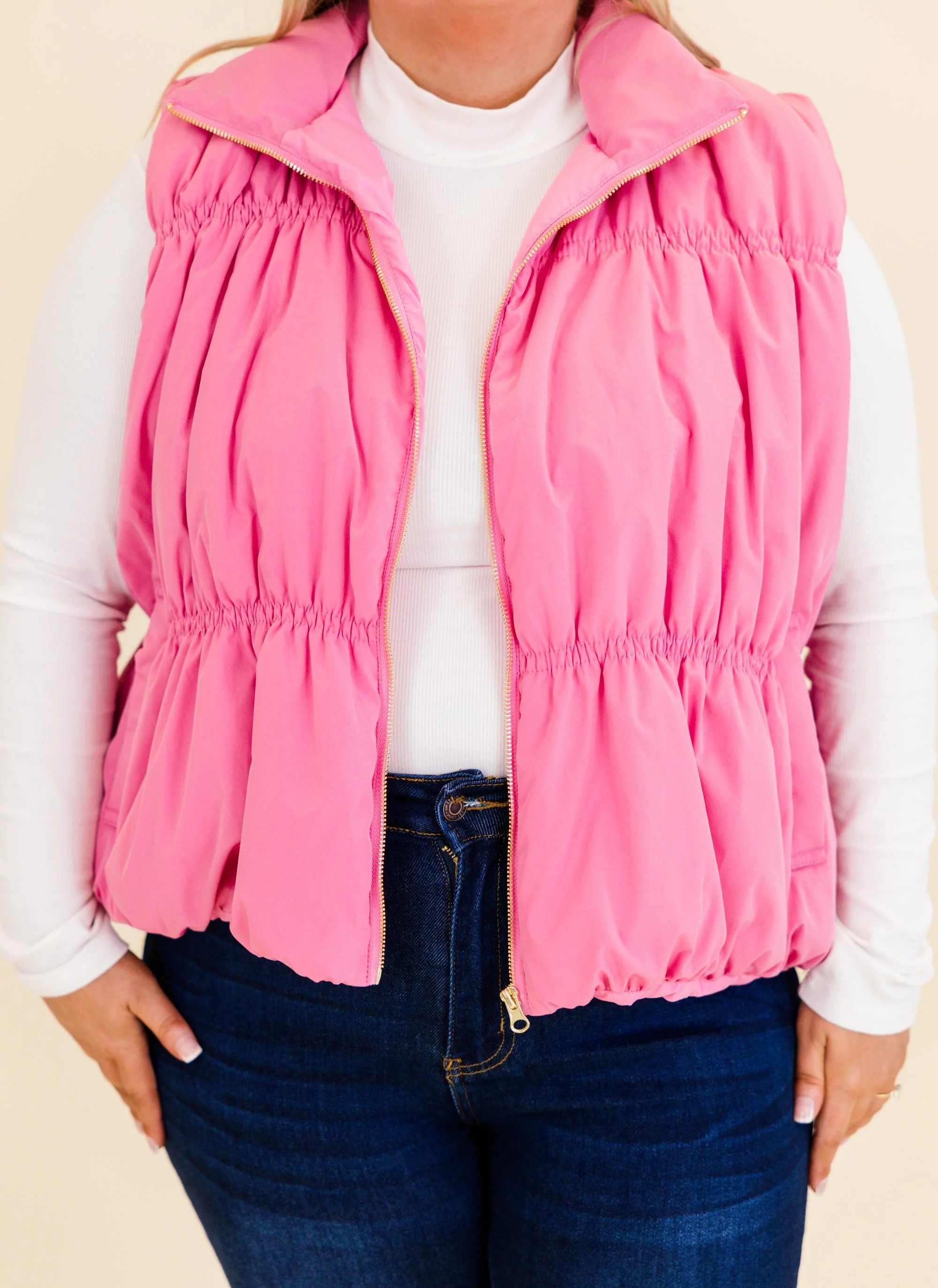 Behind Blue Eyes Vest, Pink - Giverhouse