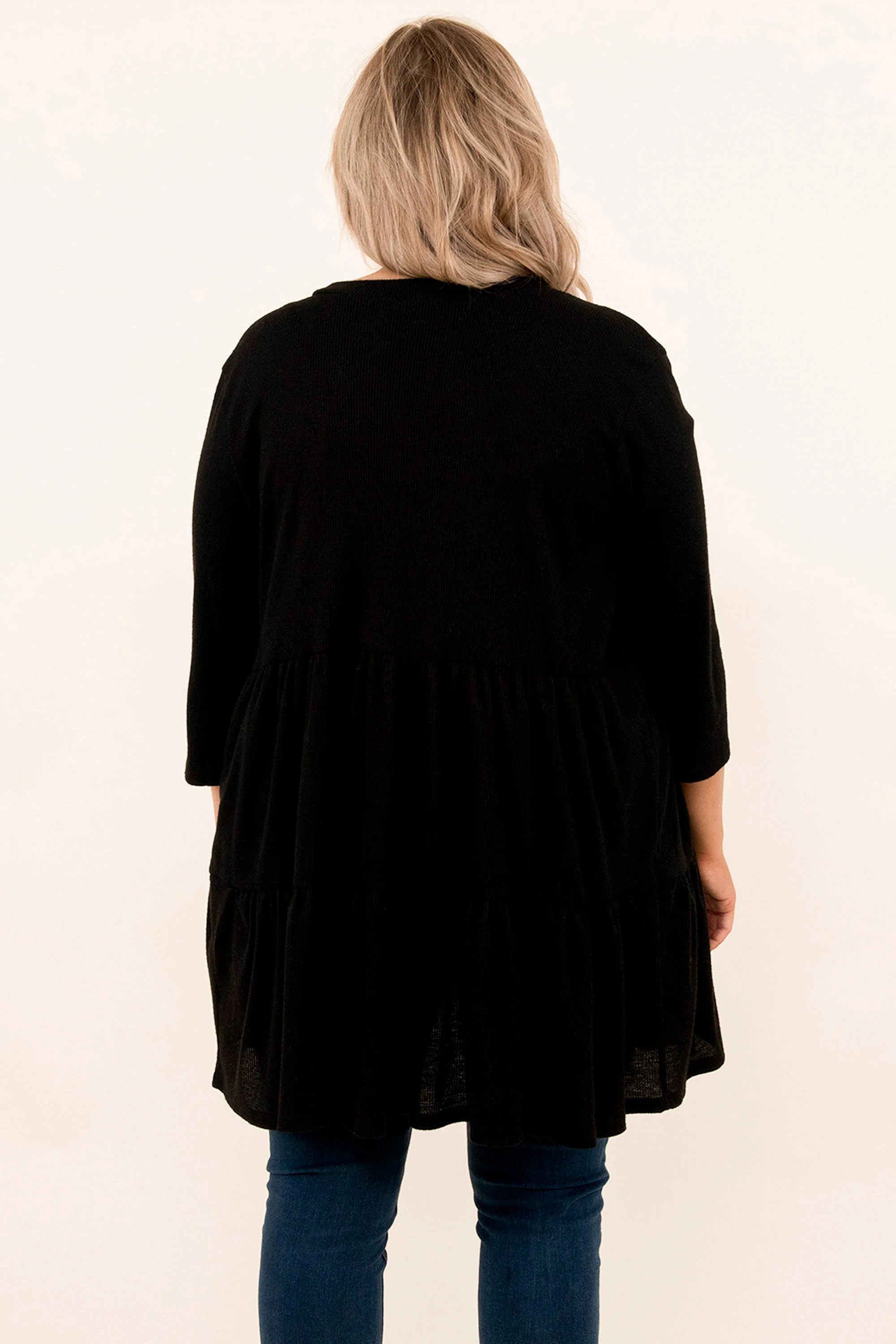 Take On The World Cardigan, Black - Giverhouse