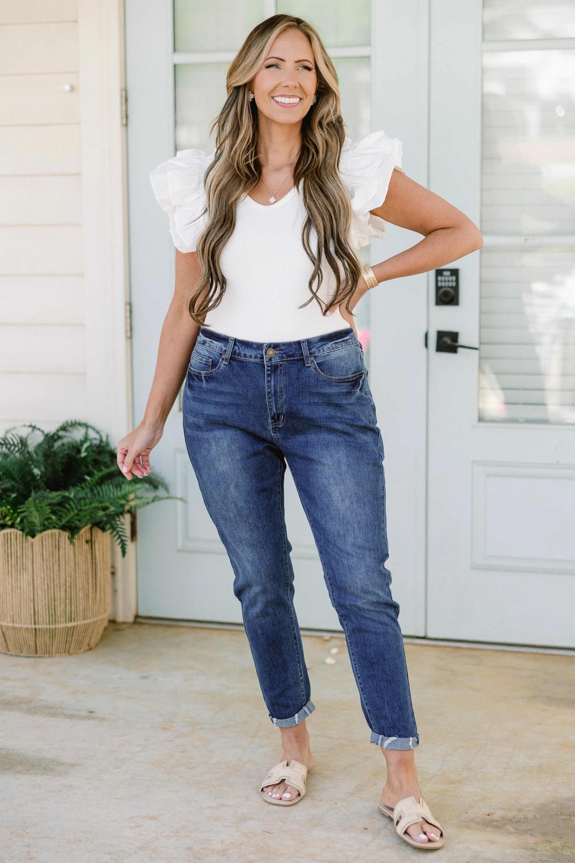 Everyday Happiness Jeans, Dark Wash - Giverhouse