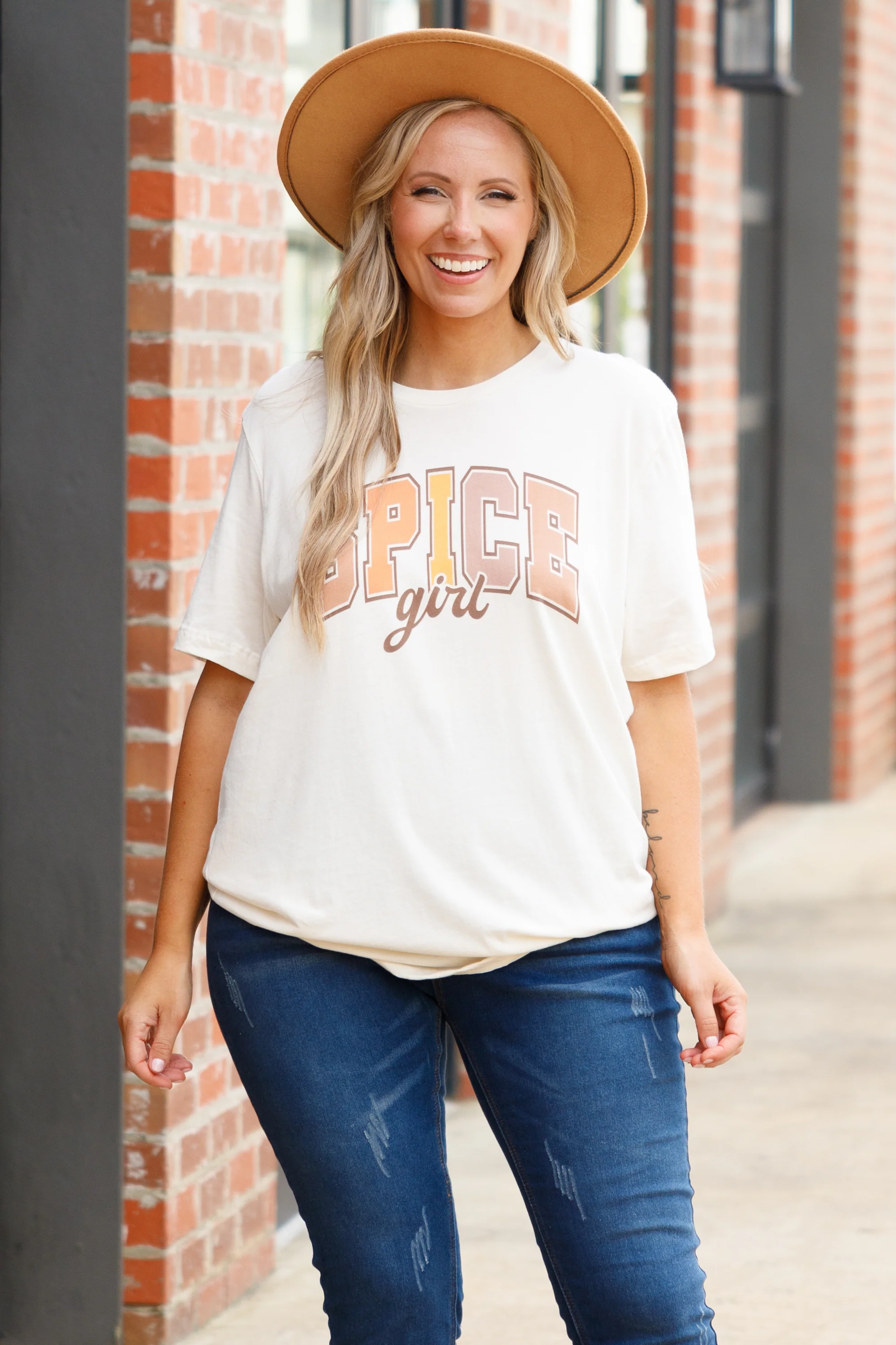 Spice Girl Tee, Natural - Giverhouse