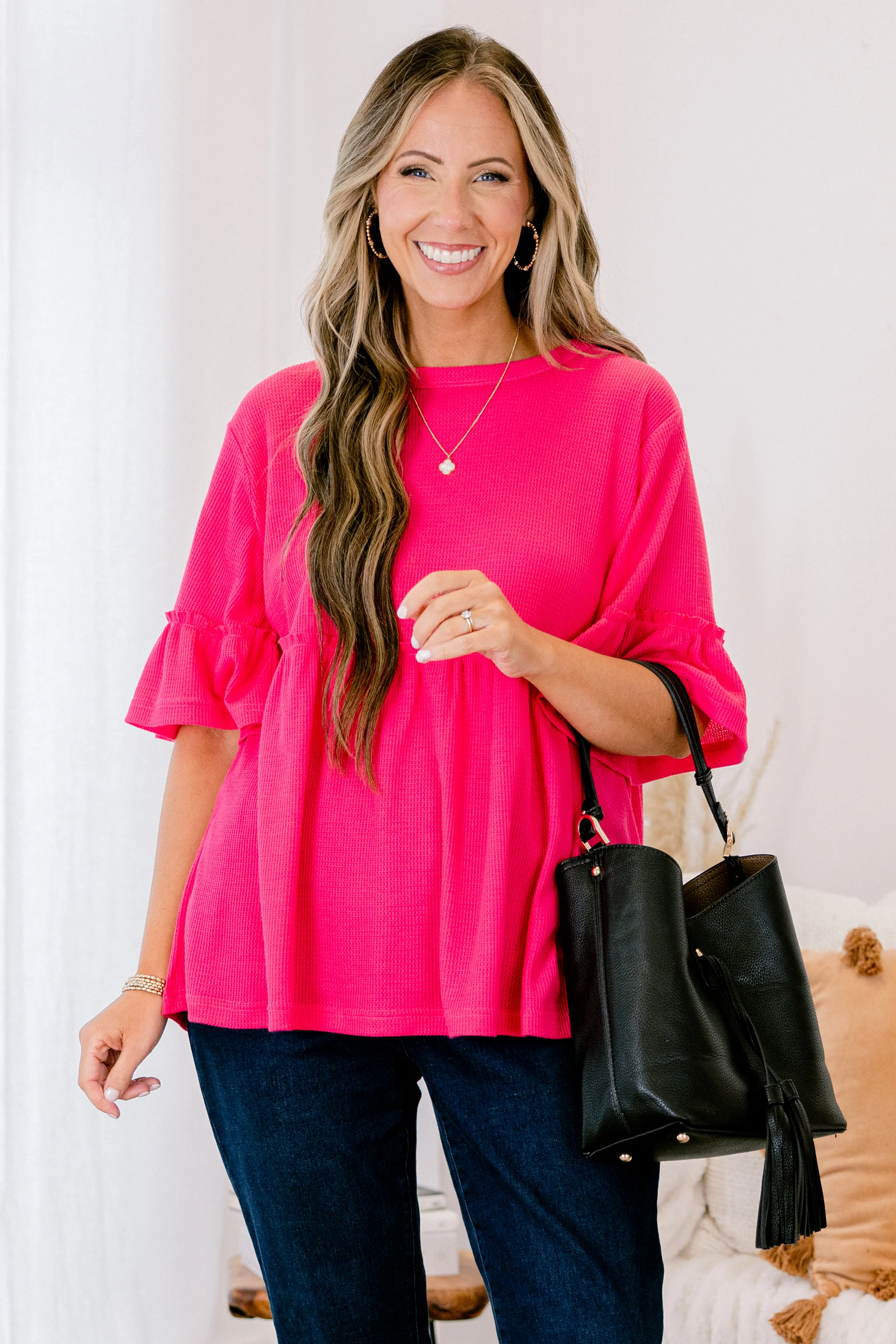 Completely Yours Tunic, Hot Pink - Giverhouse