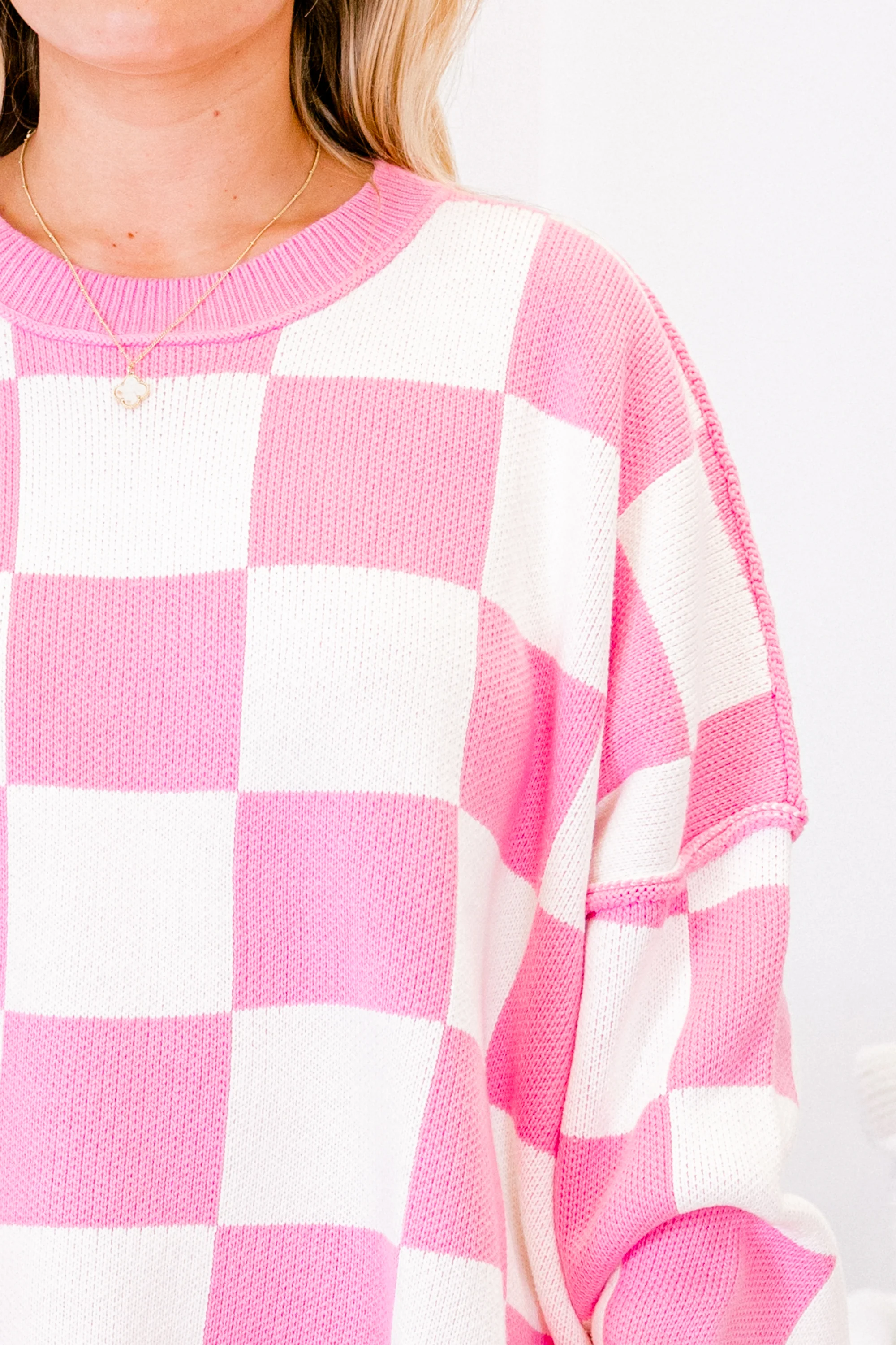 Perfect For a Picnic Sweater, Pink - Giverhouse