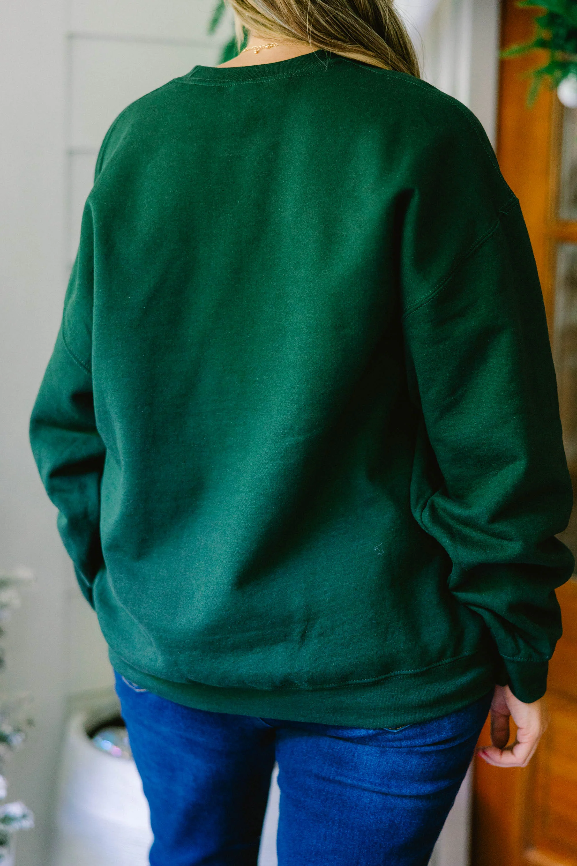 Merry Christmas Everyone Sweatshirt, Forest Green - Giverhouse