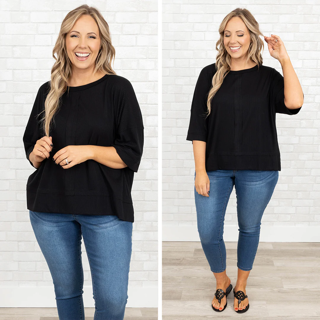 Try Everything Top, Black - Giverhouse