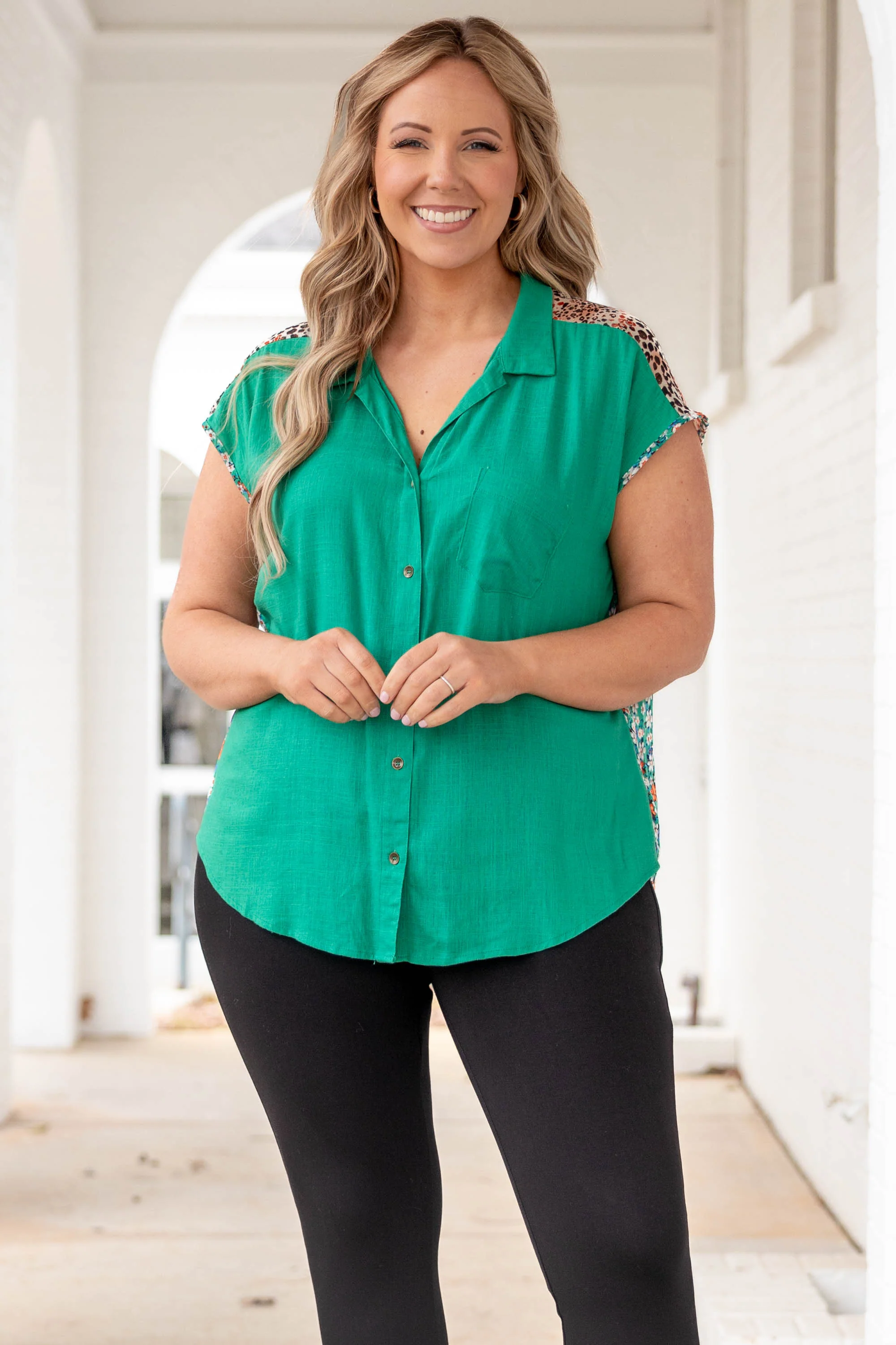 Natural Gem Top, Jade Green - Giverhouse