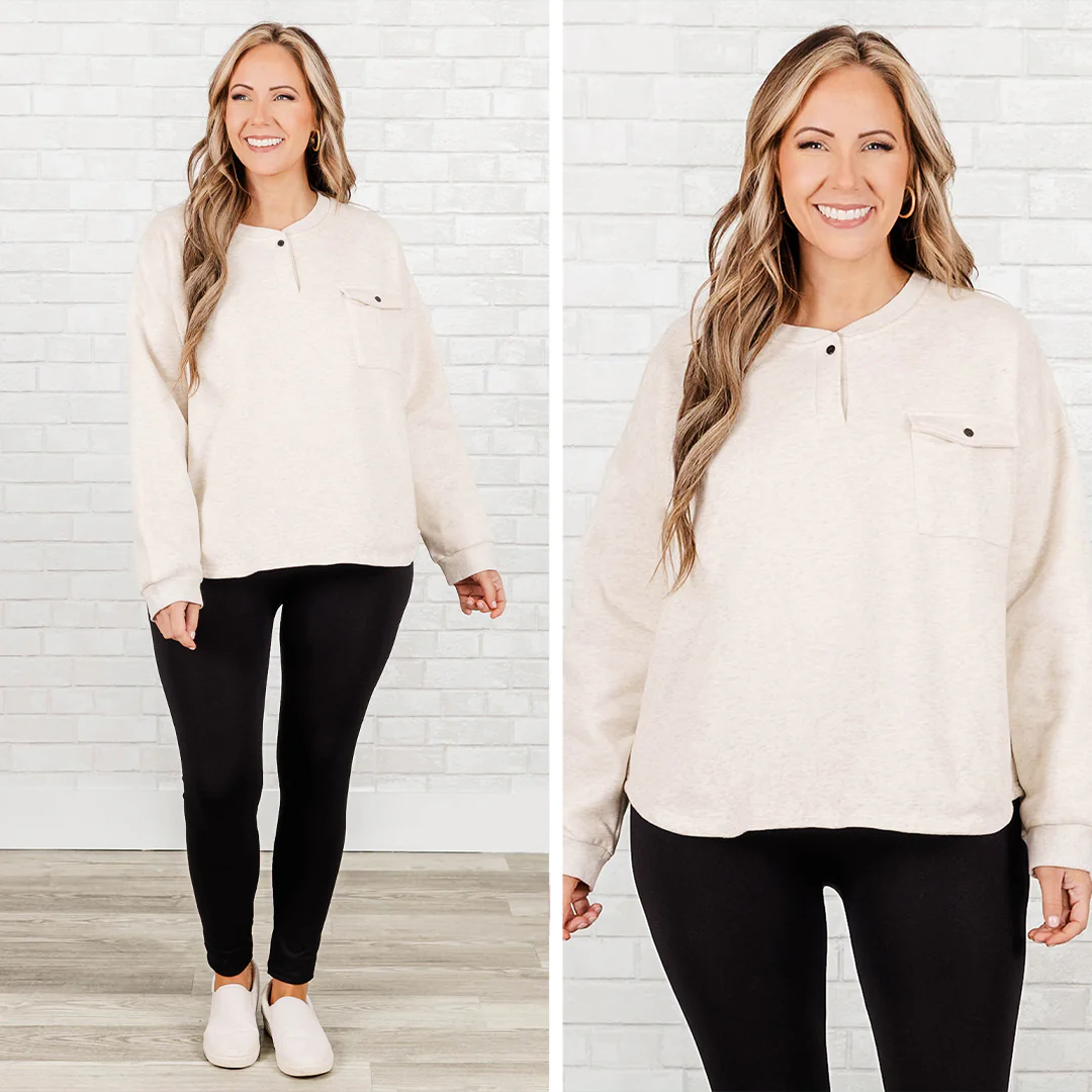 Wandered Off Sweater, Oatmeal - Giverhouse