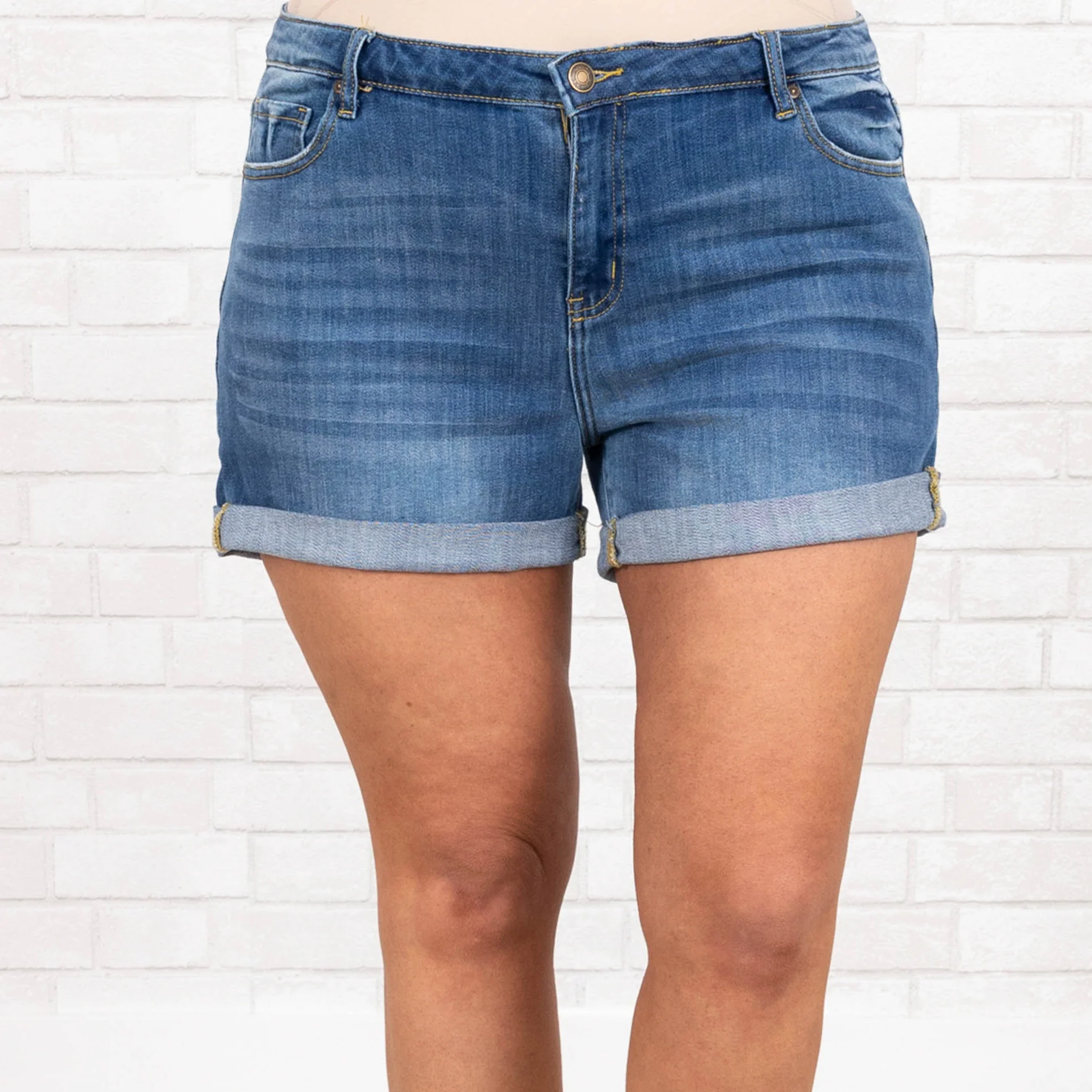 Shoot The Breeze Shorts, Medium Wash - Giverhouse