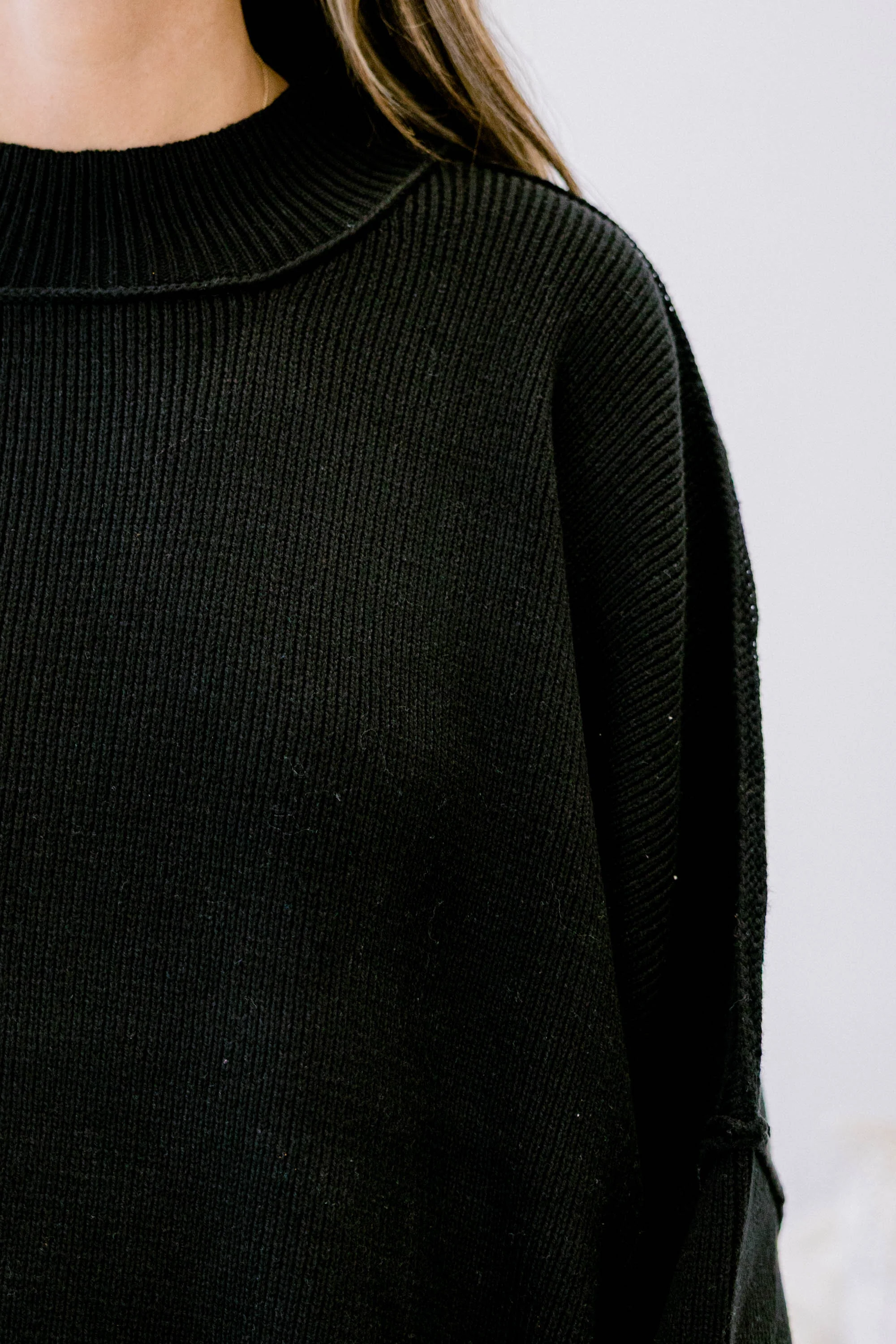 Perfectly Cozy Sweater, Black - Giverhouse