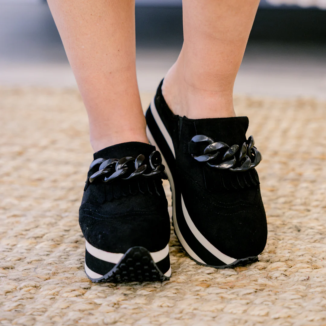 Just Got Back Sneakers, Black - Giverhouse