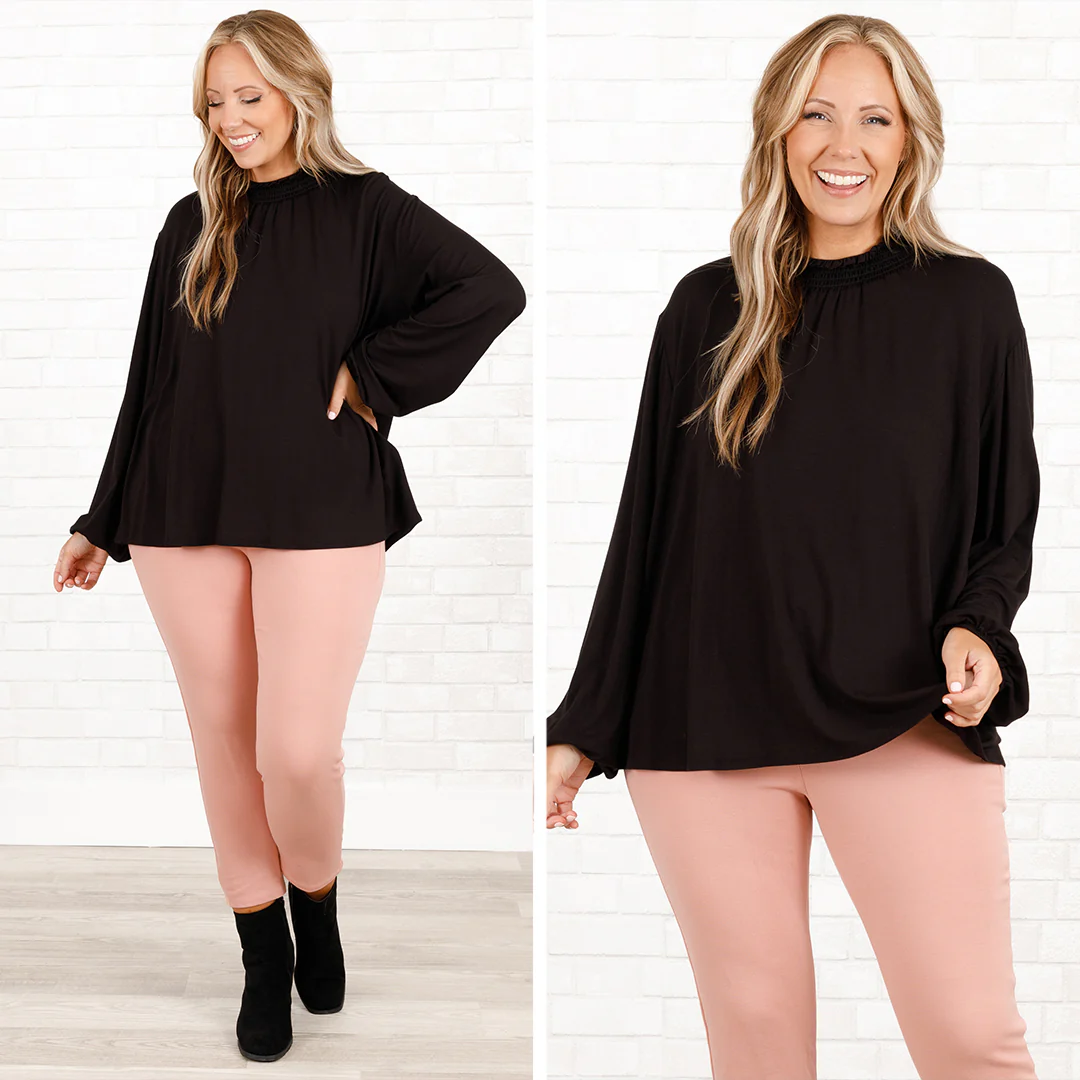 She Don't Like The Lights Top, Black - Giverhouse