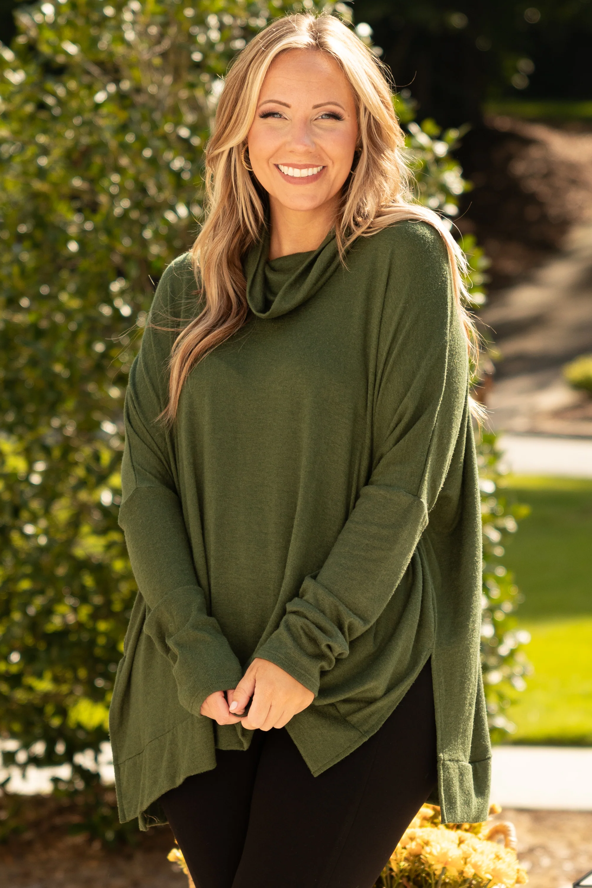 Cozy Dreams Top, Olive - Giverhouse