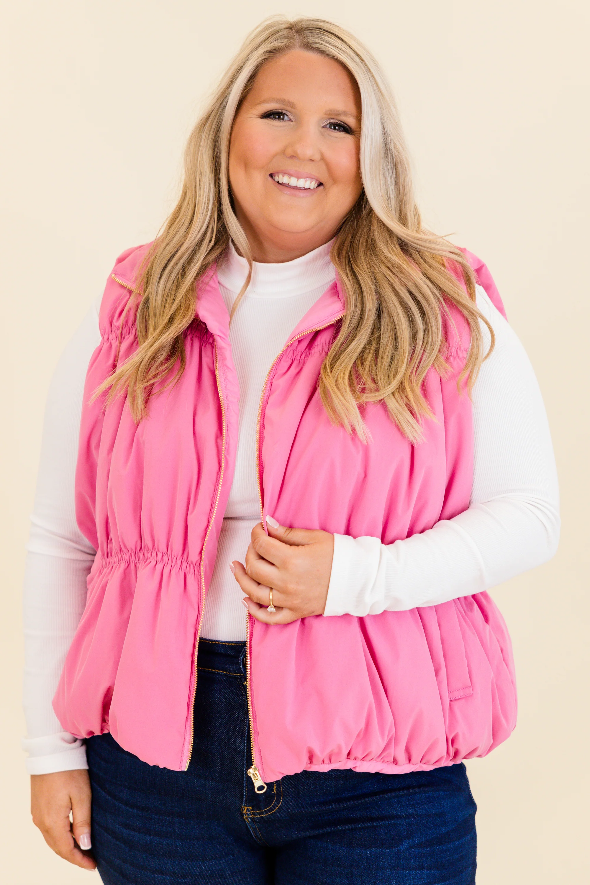 Behind Blue Eyes Vest, Pink - Giverhouse