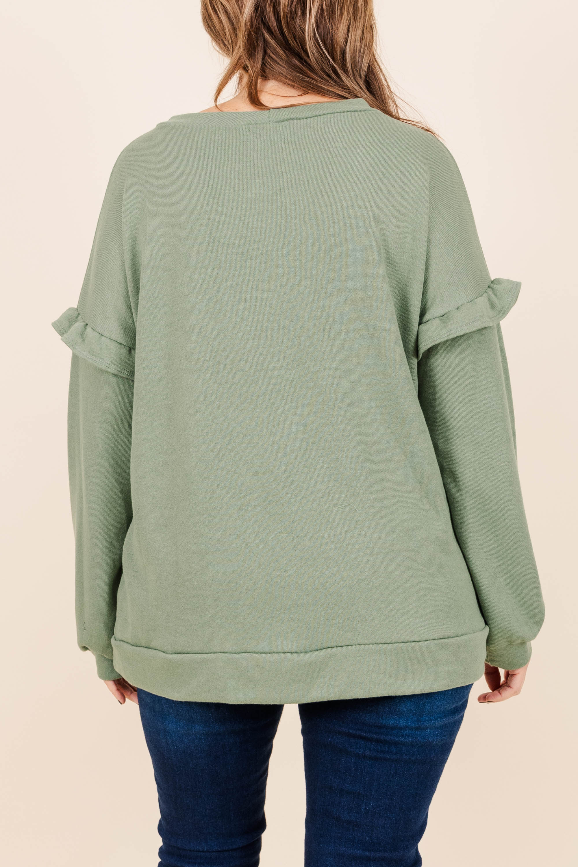 Toffee Kisses Pullover, Sage - Giverhouse