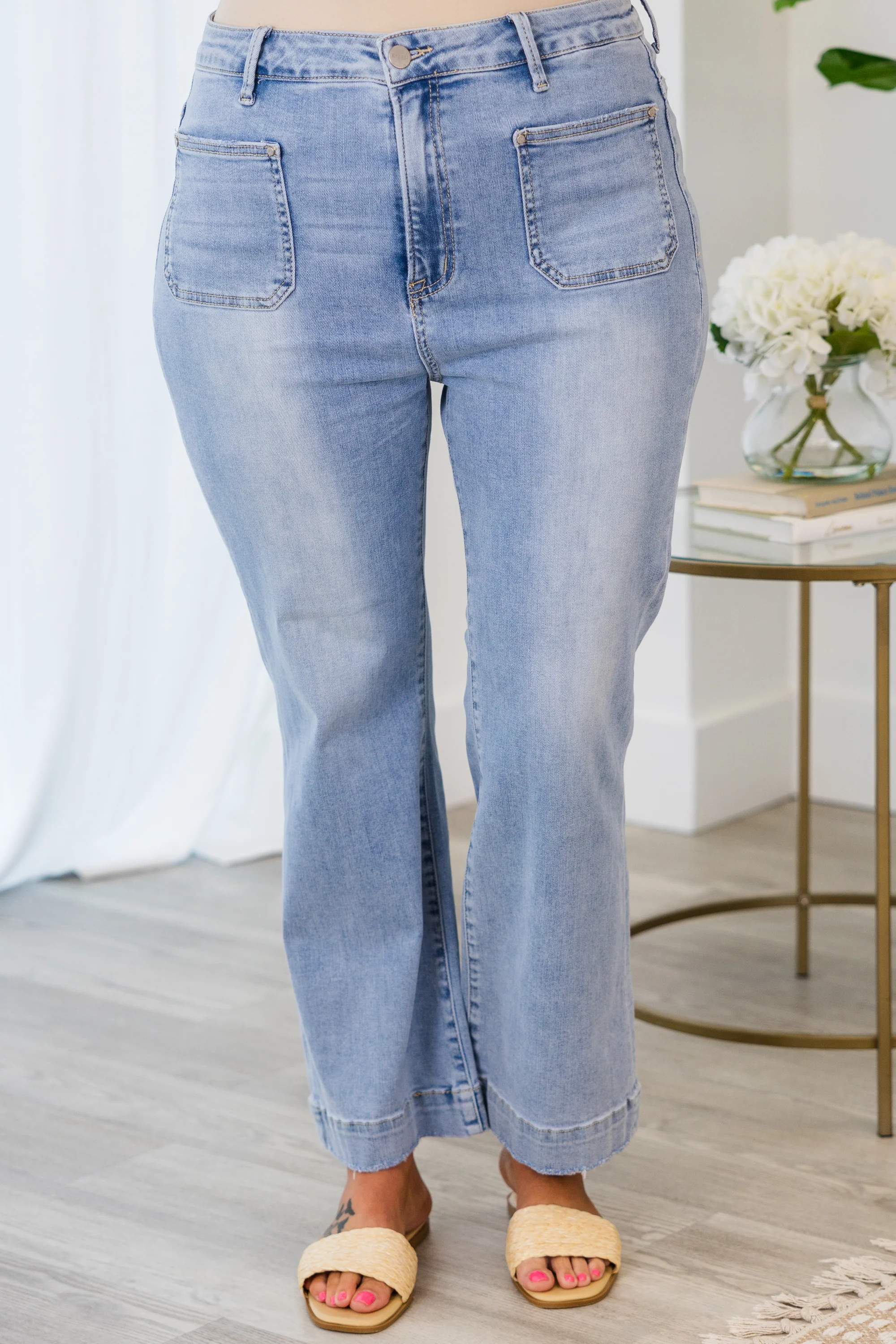 Don't Think Twice Jeans, Light Wash - Giverhouse