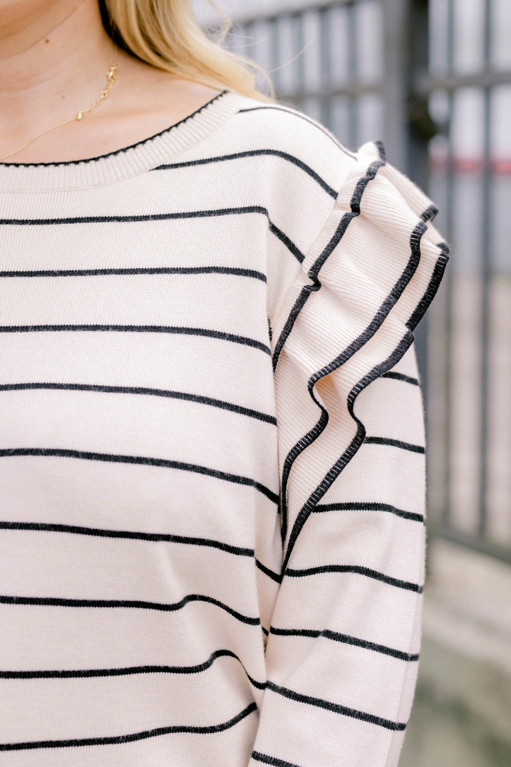 Always Timeless Sweater, Cream-Black - Giverhouse
