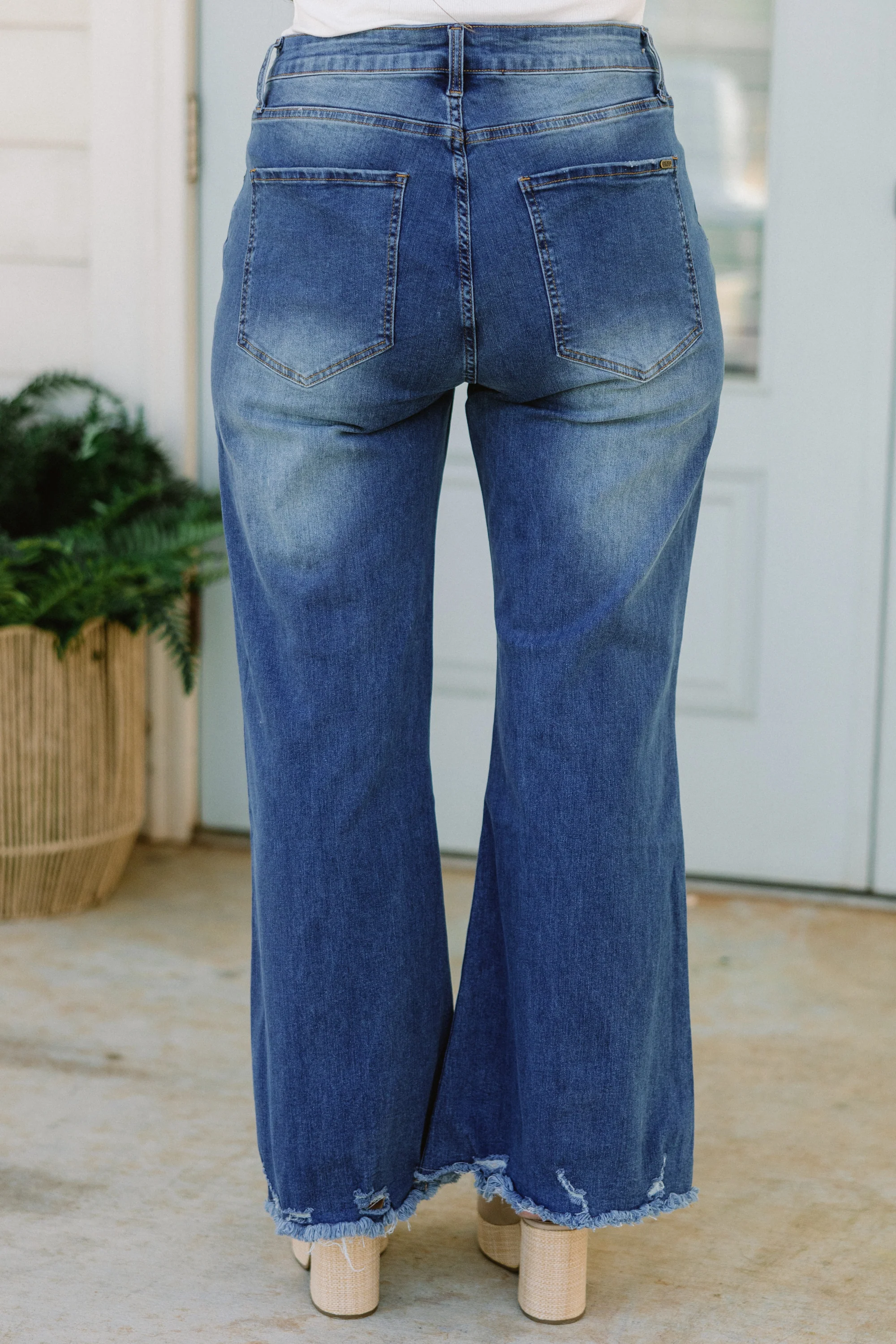 Let It All Go Bootcut Jeans, Medium Wash - Giverhouse