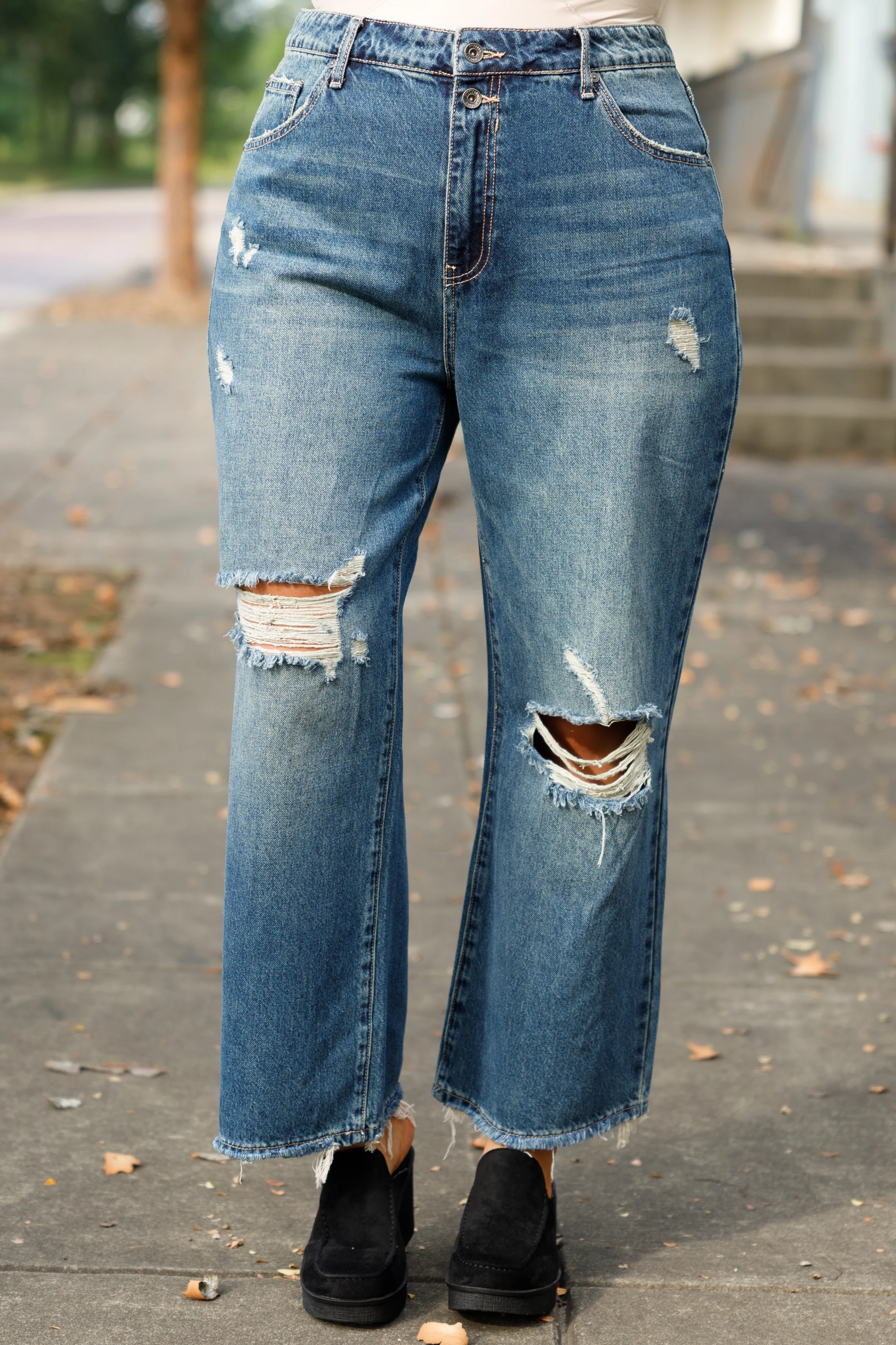 Laughter Is The Best Medicine Jeans, Dark Wash - Giverhouse