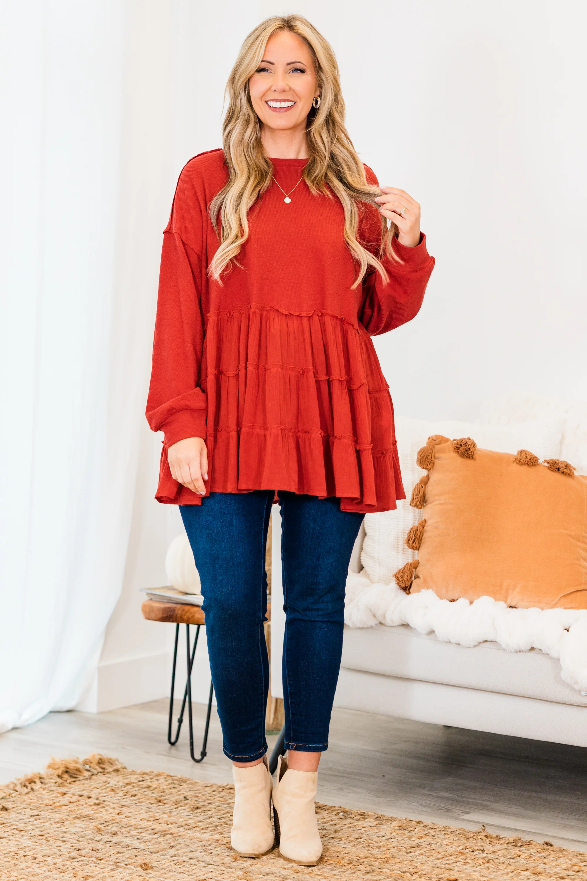 My Kind Of Fun Top, Red - Giverhouse