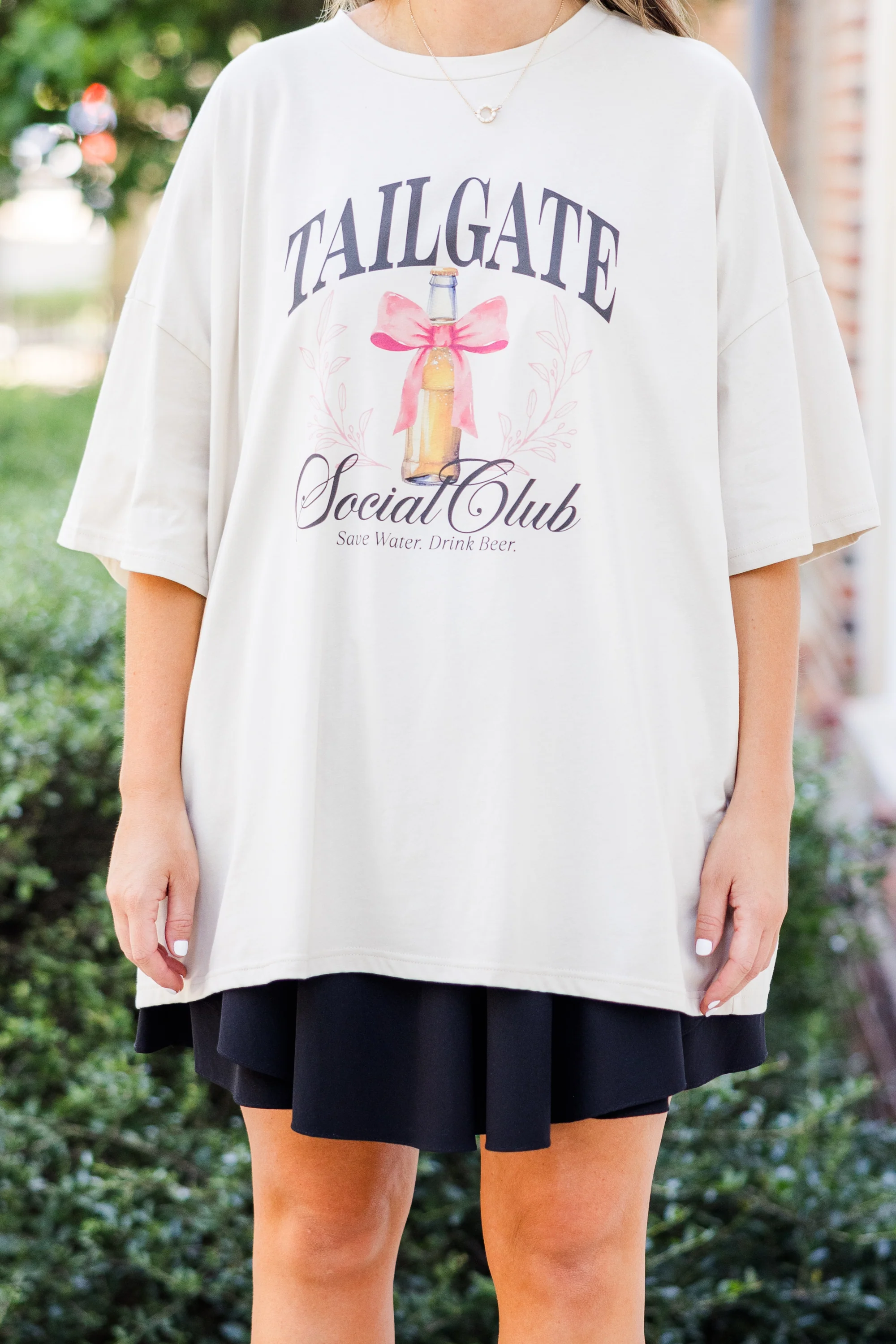 Tailgate Social Club Boyfriend Tee, Dust - Giverhouse